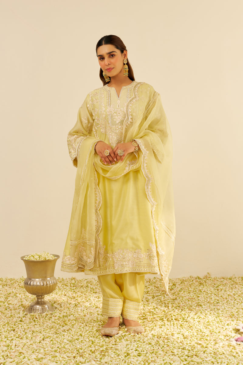 Maziya - Long Chauga With Salwar And Dupatta