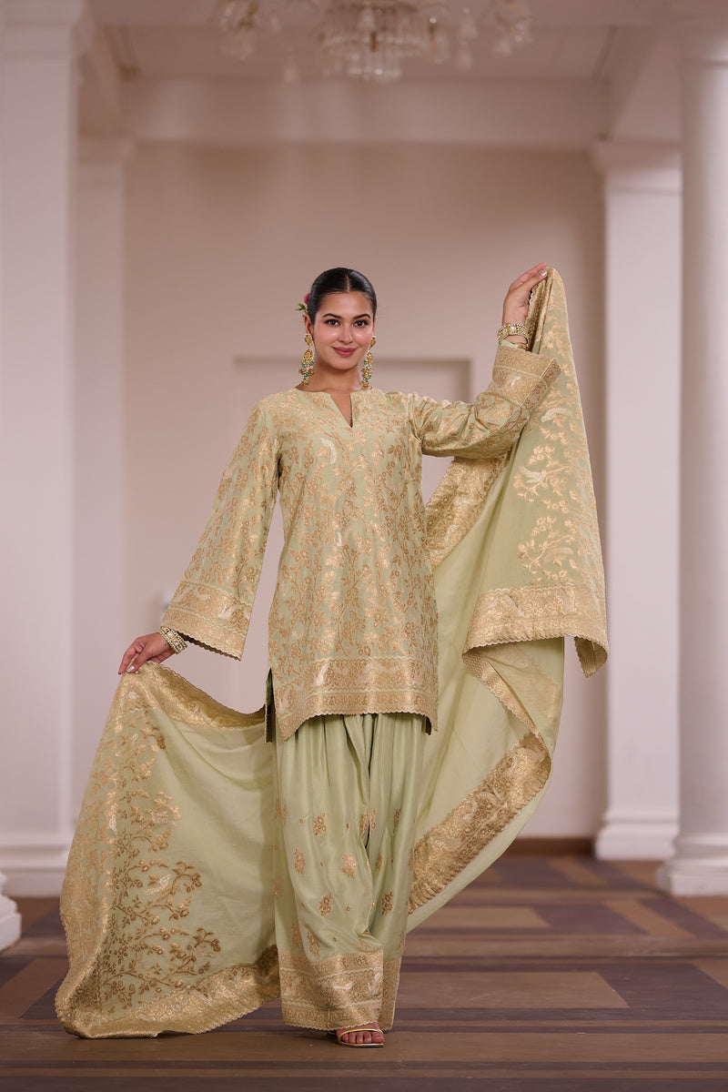 SAFAA BANARASI PAAN KURTA SET