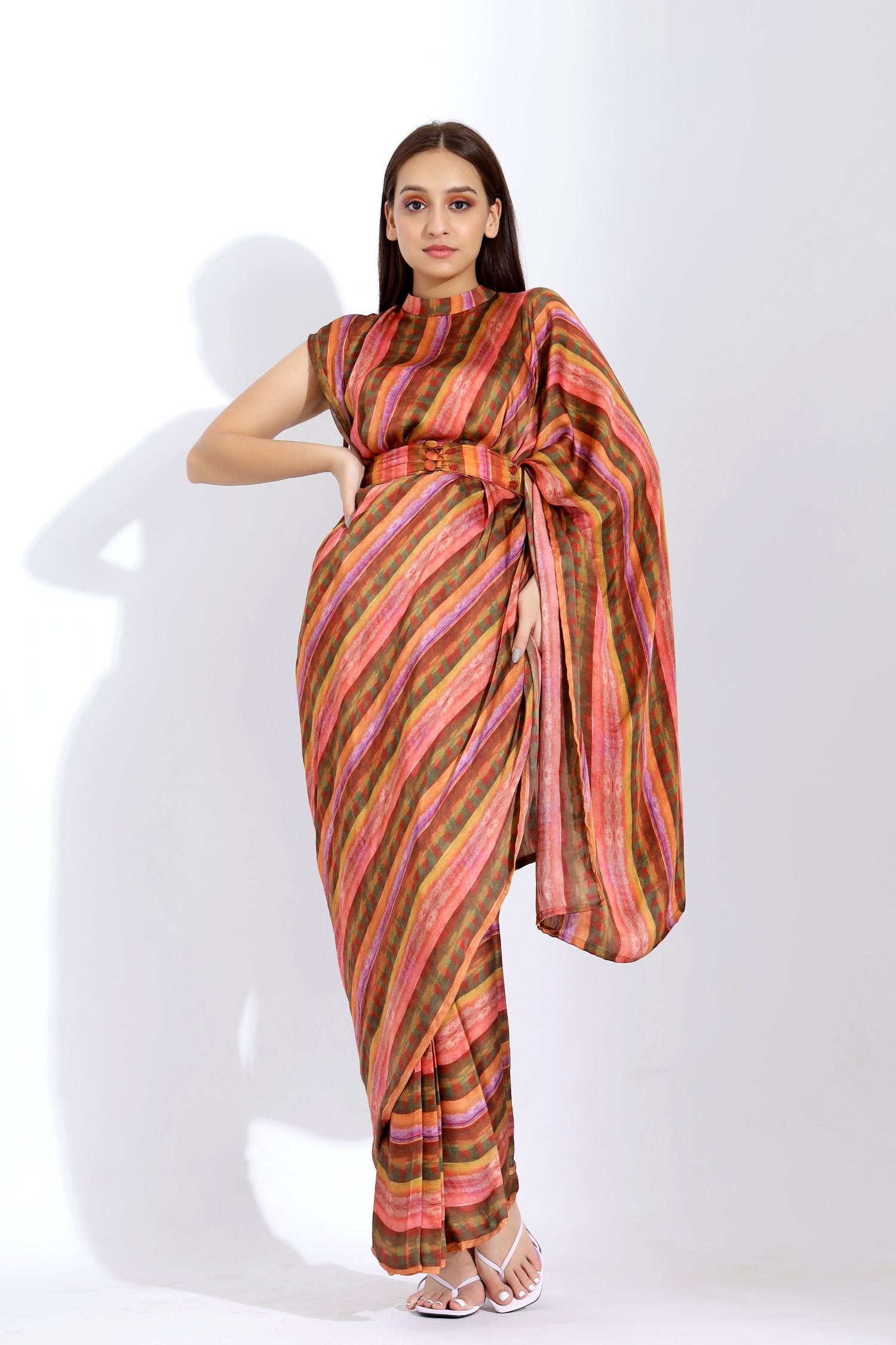 Pre-Stitched Collar Pallu Sari