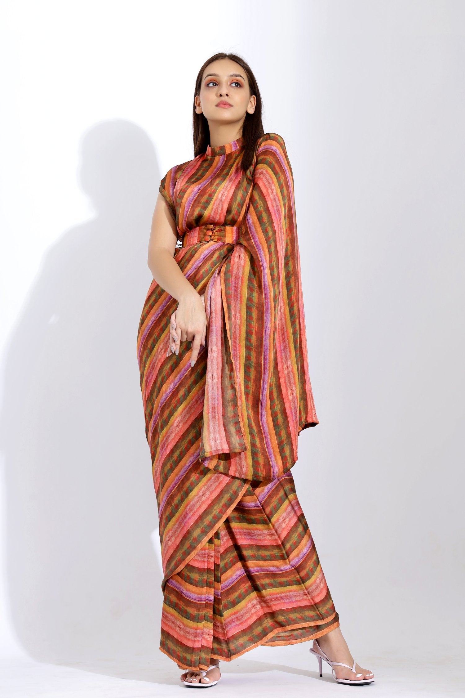 Pre-Stitched Collar Pallu Sari