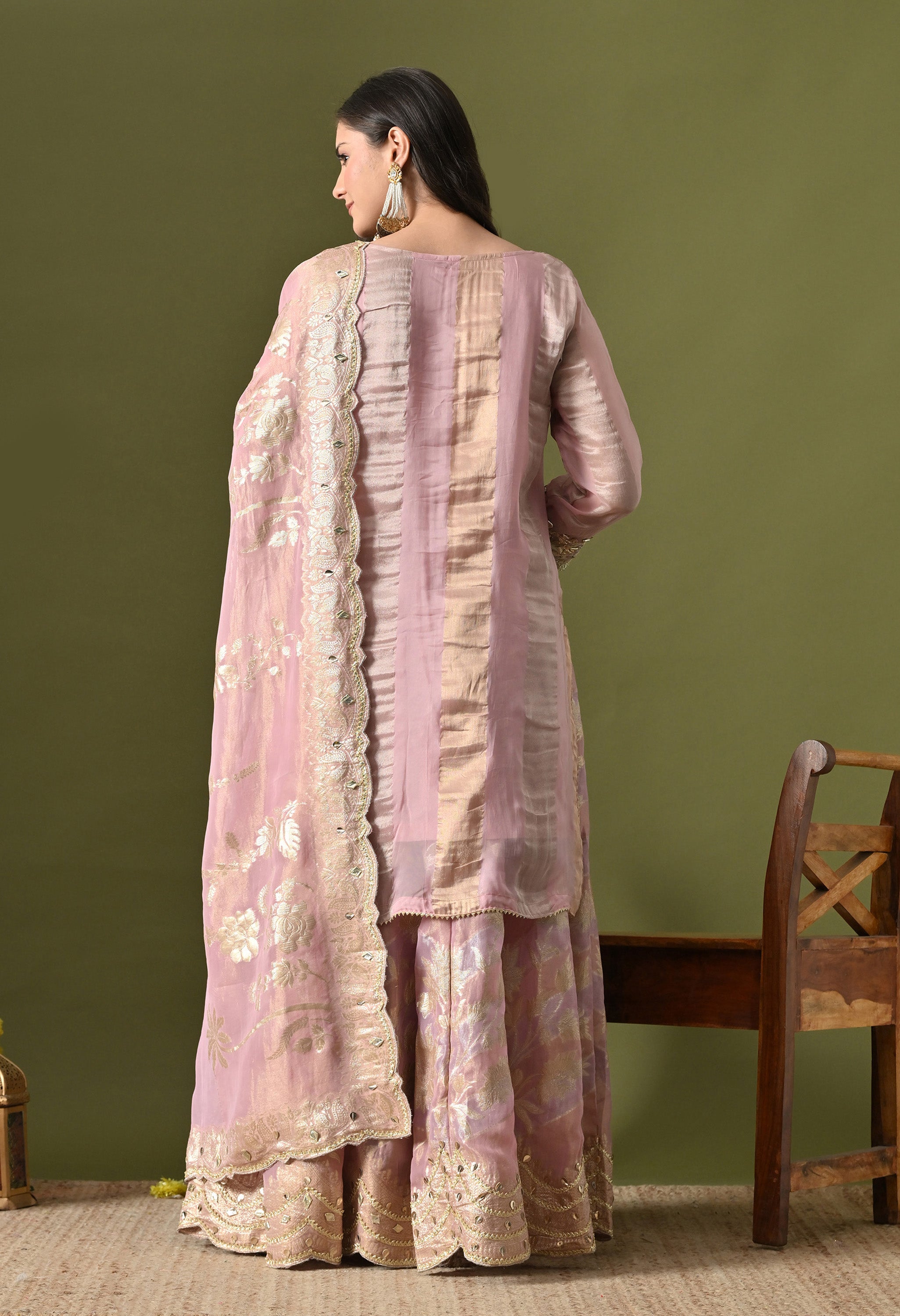 Pink Sharara Set