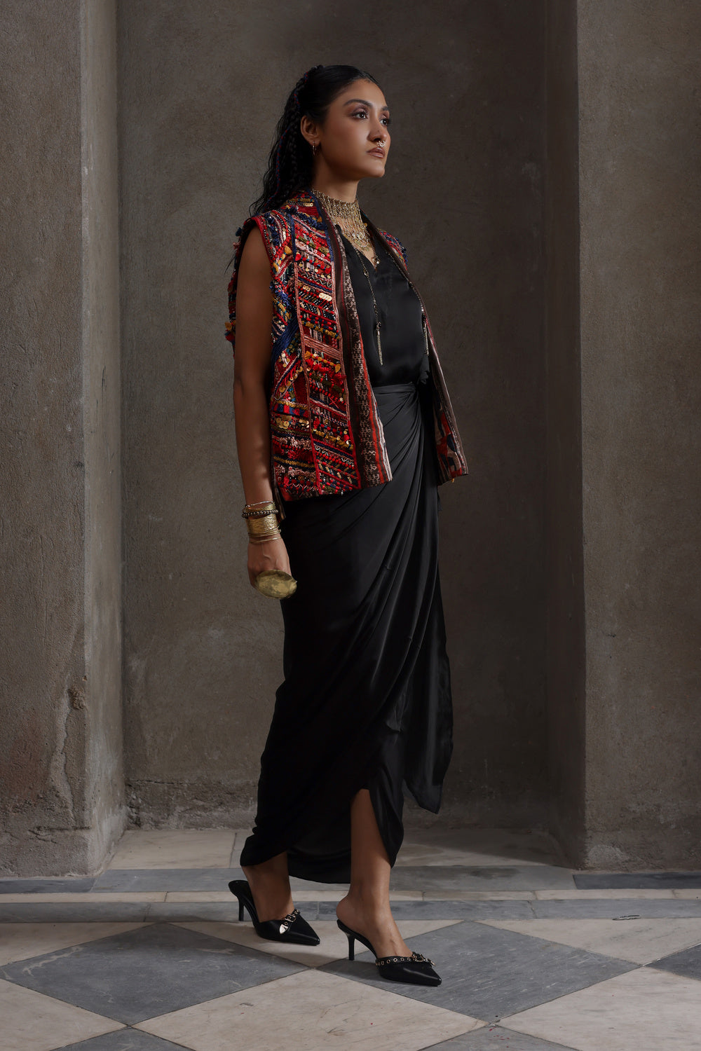 DESI DRIFT DRESS AND JUGNI JACKET