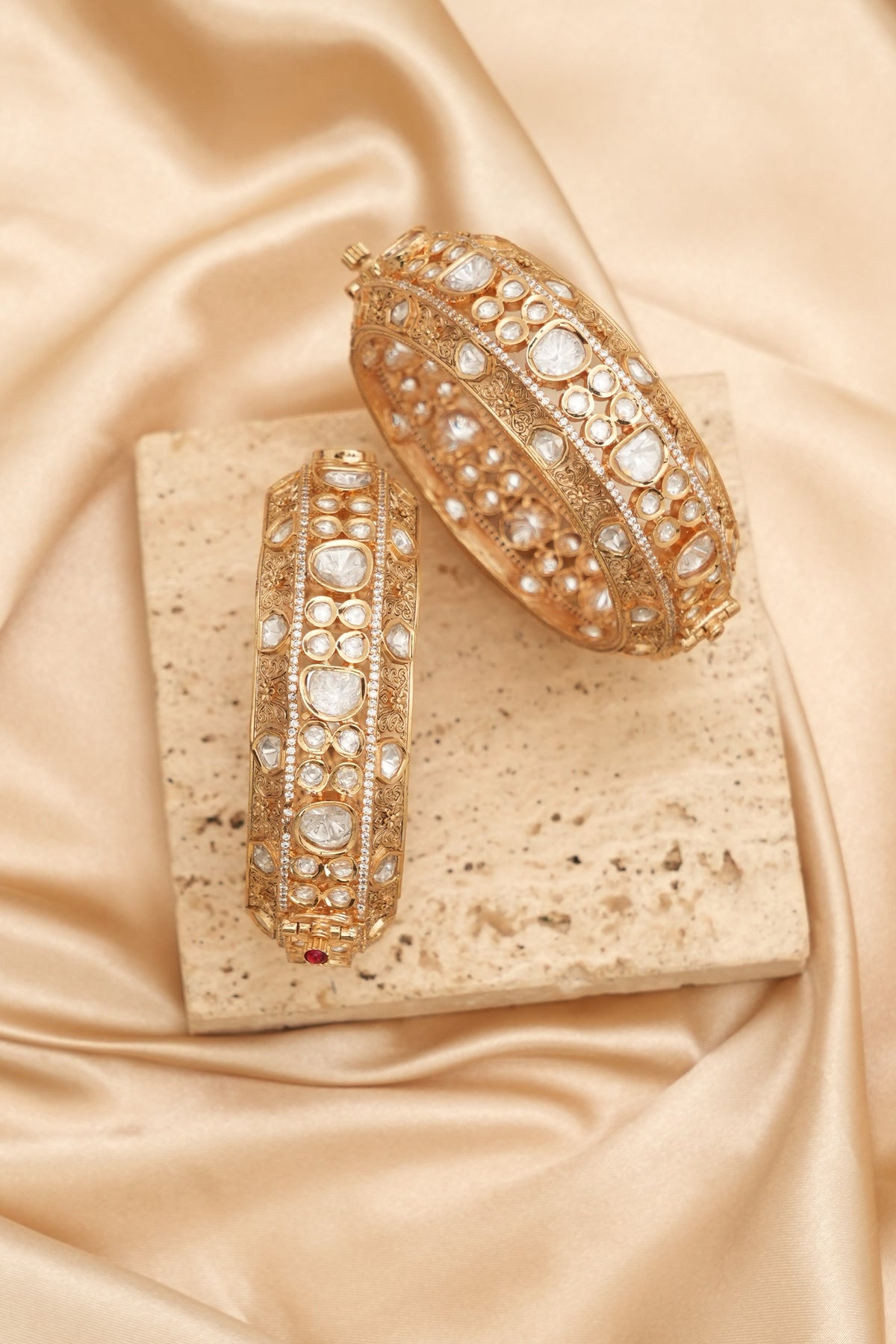 Designer Kundan Bridal Bangle Set