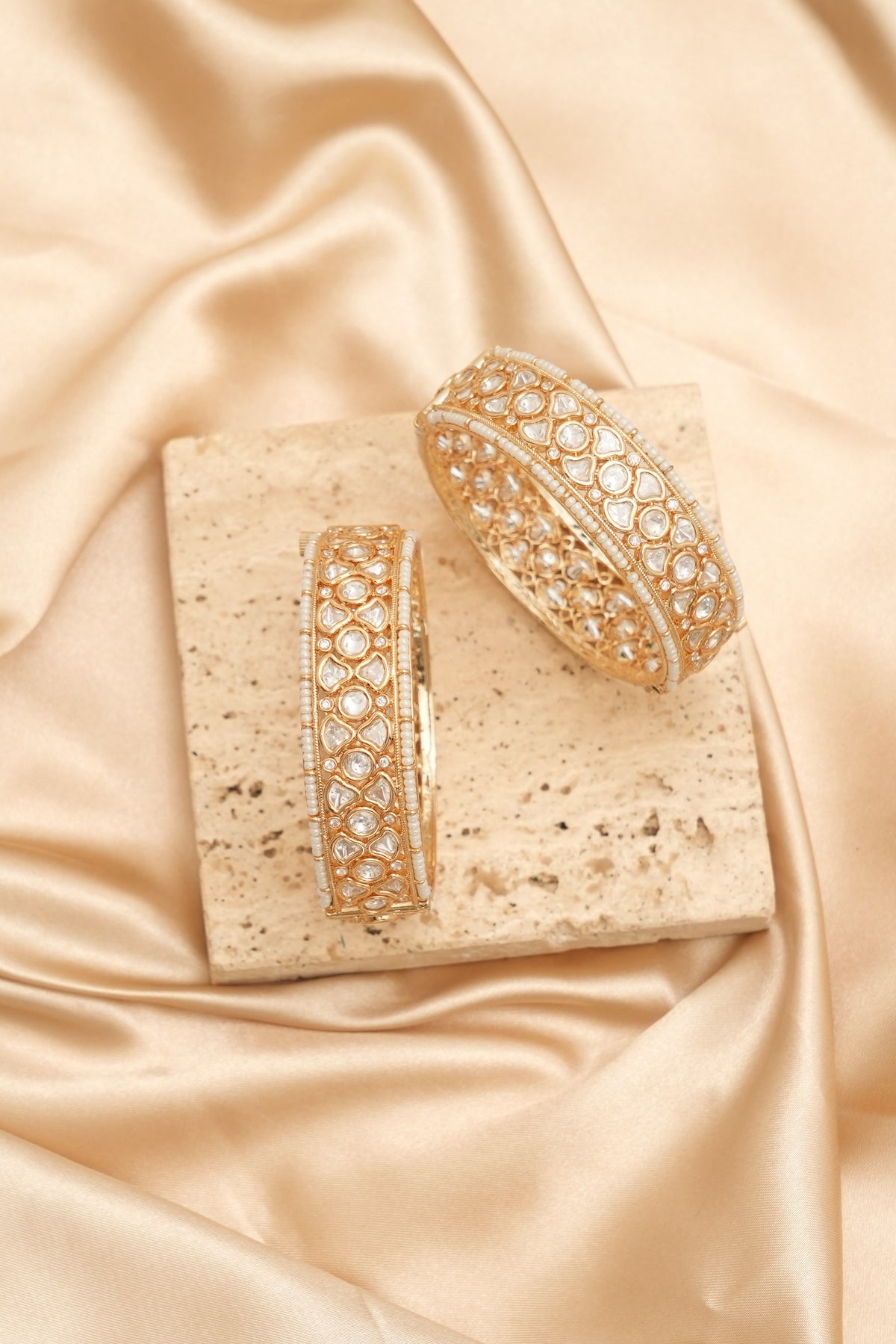 Designer Kundan Gold Plated Bangles