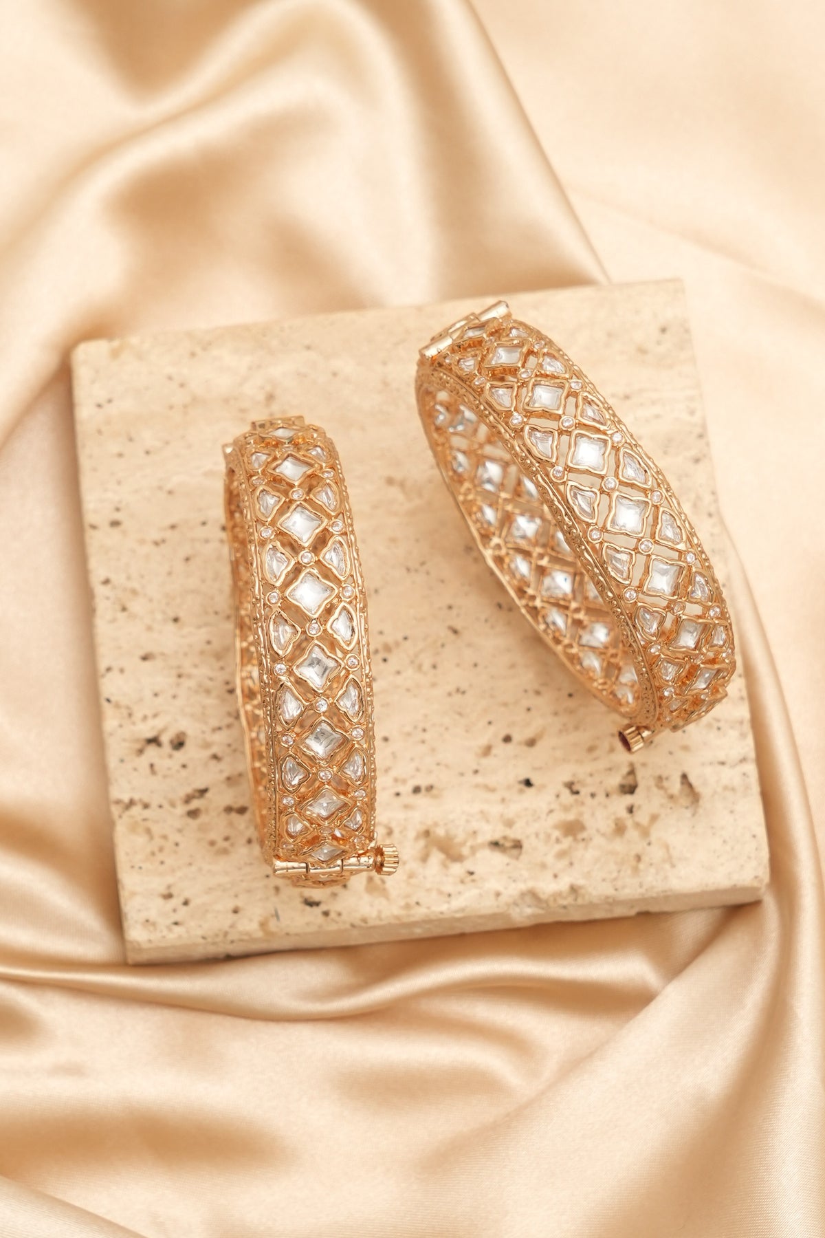 Rukmini Heritage Kundan Bangles