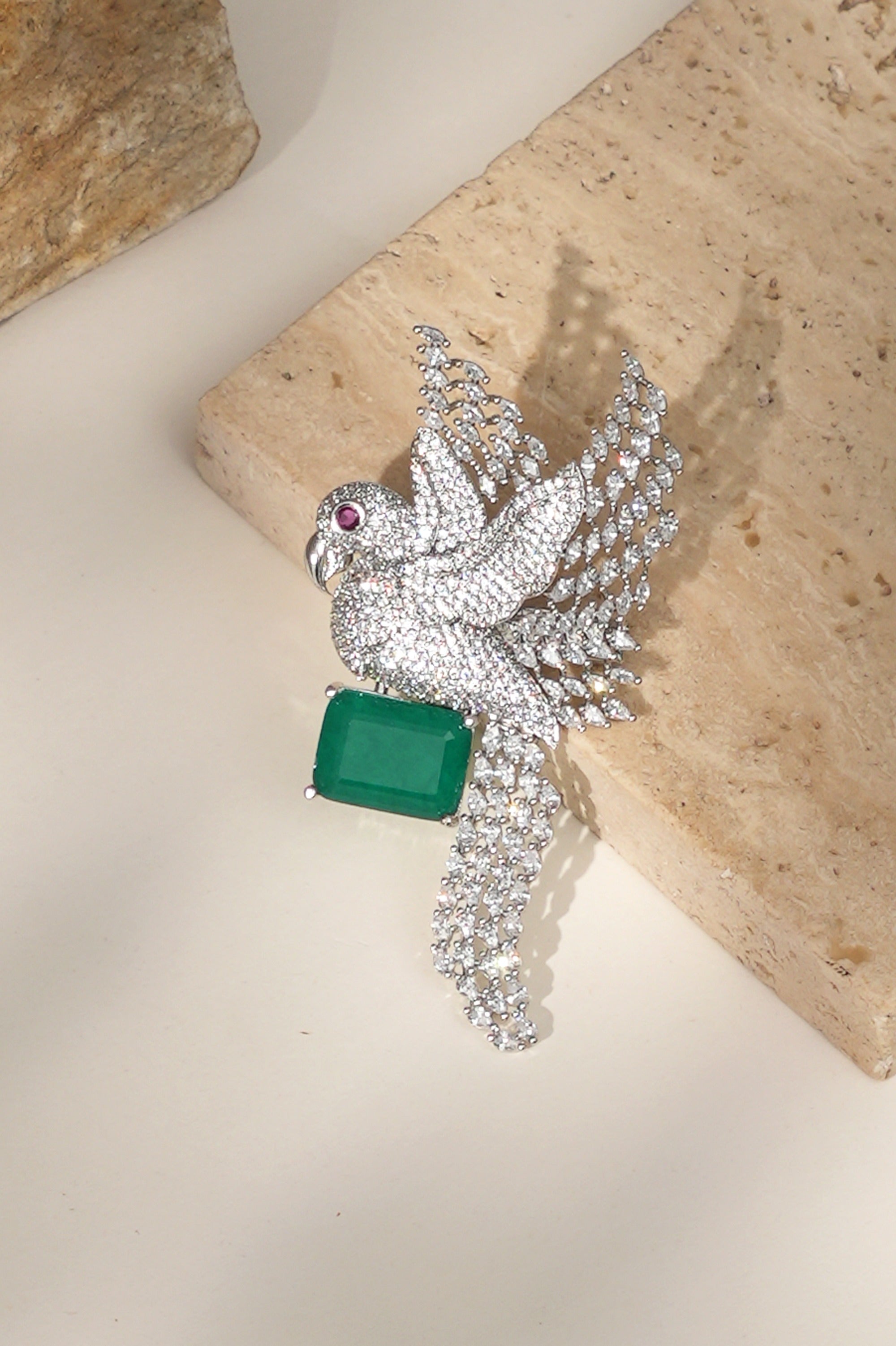 Sky Songbird Brooches