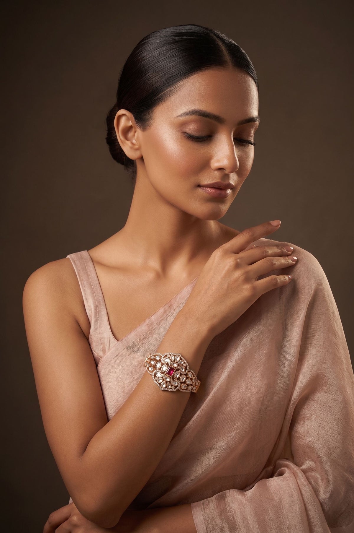 Indian Traditional Kundan Bracelet