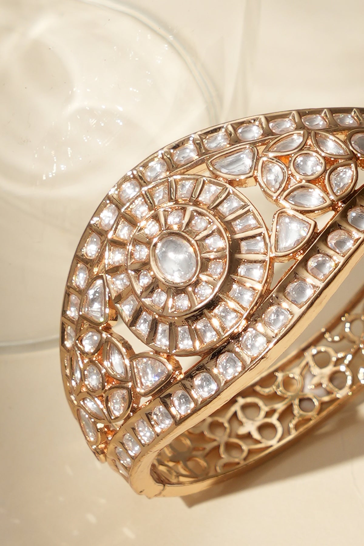 Designer Kundan Bracelet with Polki