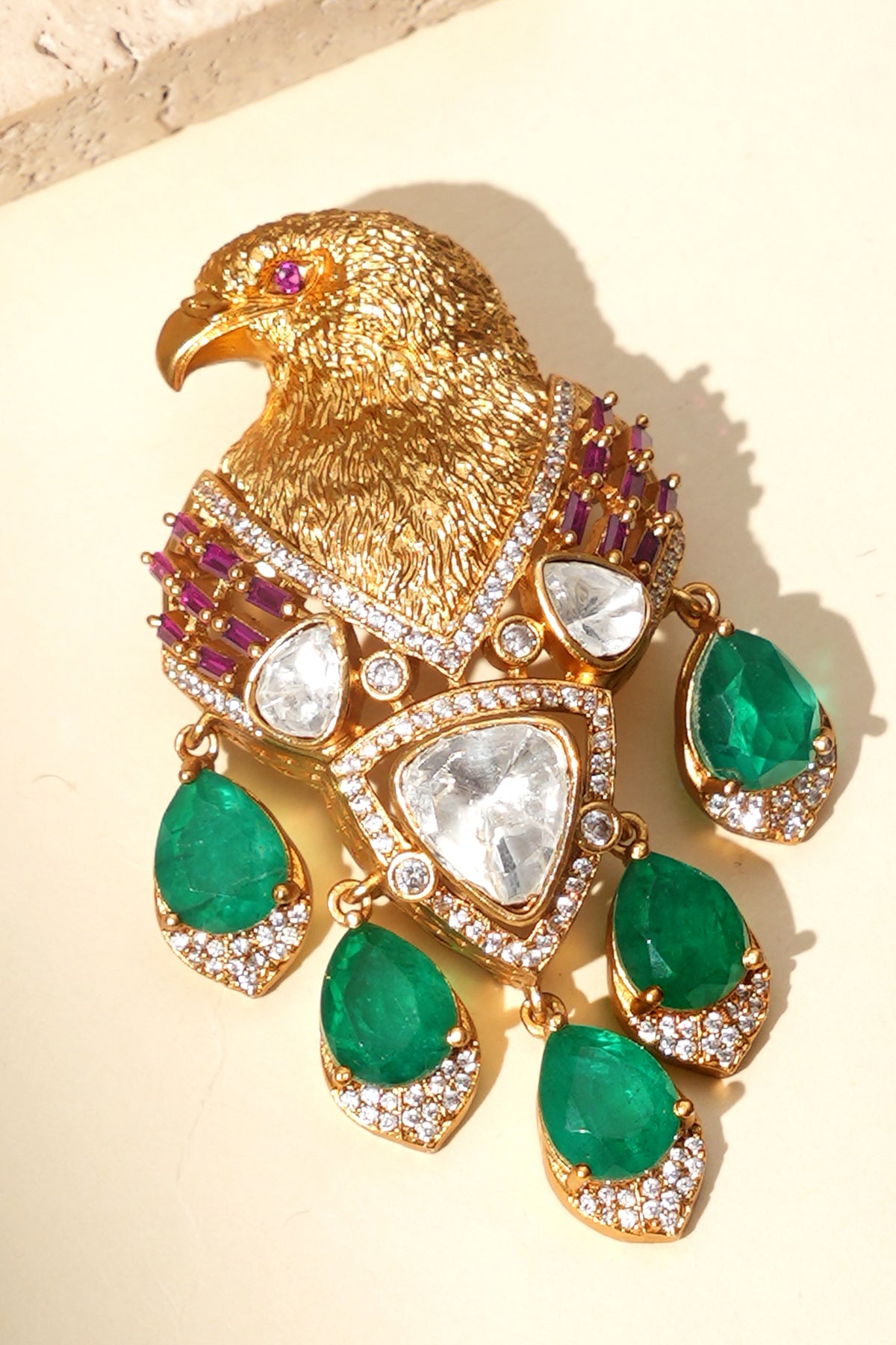 Garud Royal Kundan Brooch