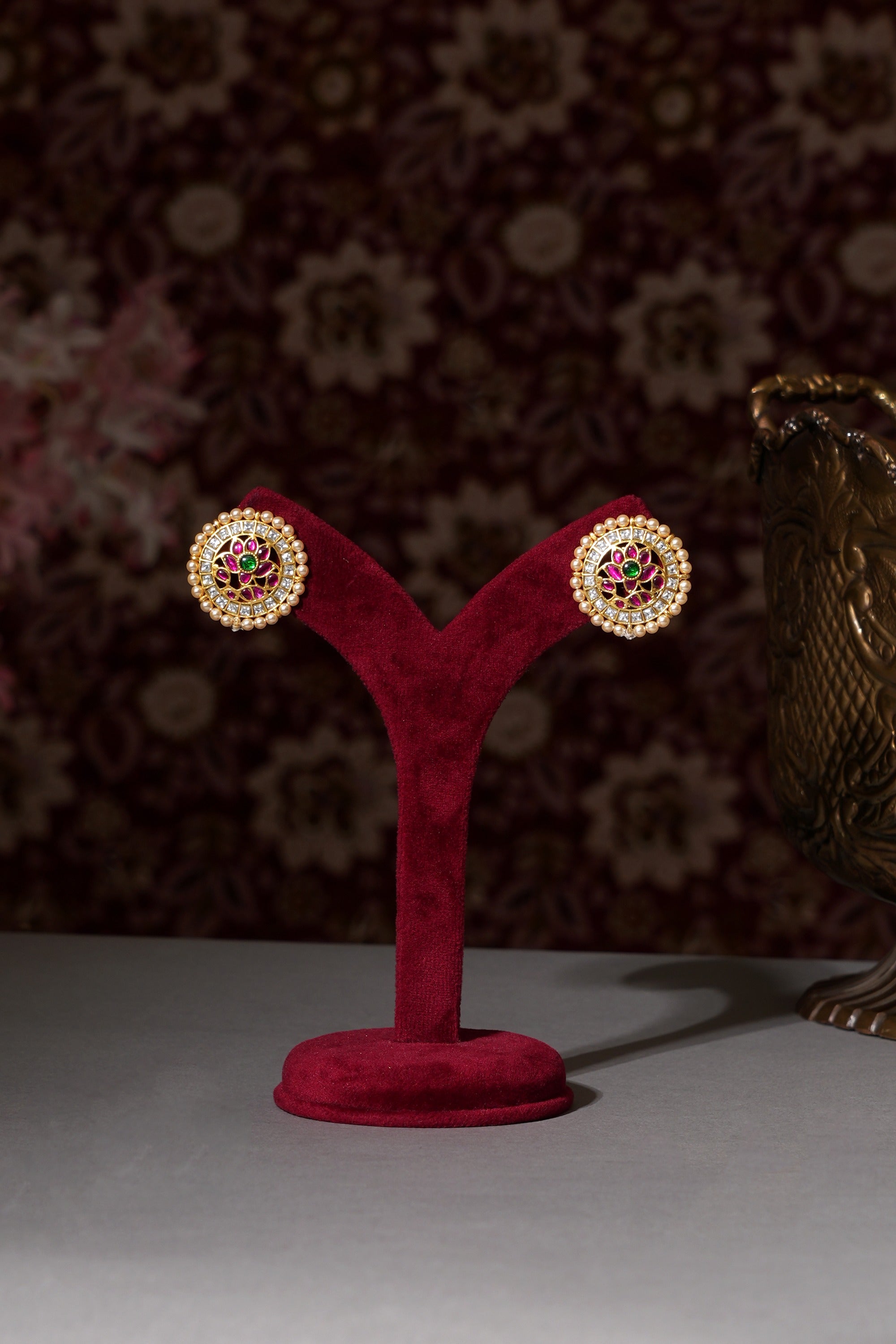 Classic South Indian Jadau Studs