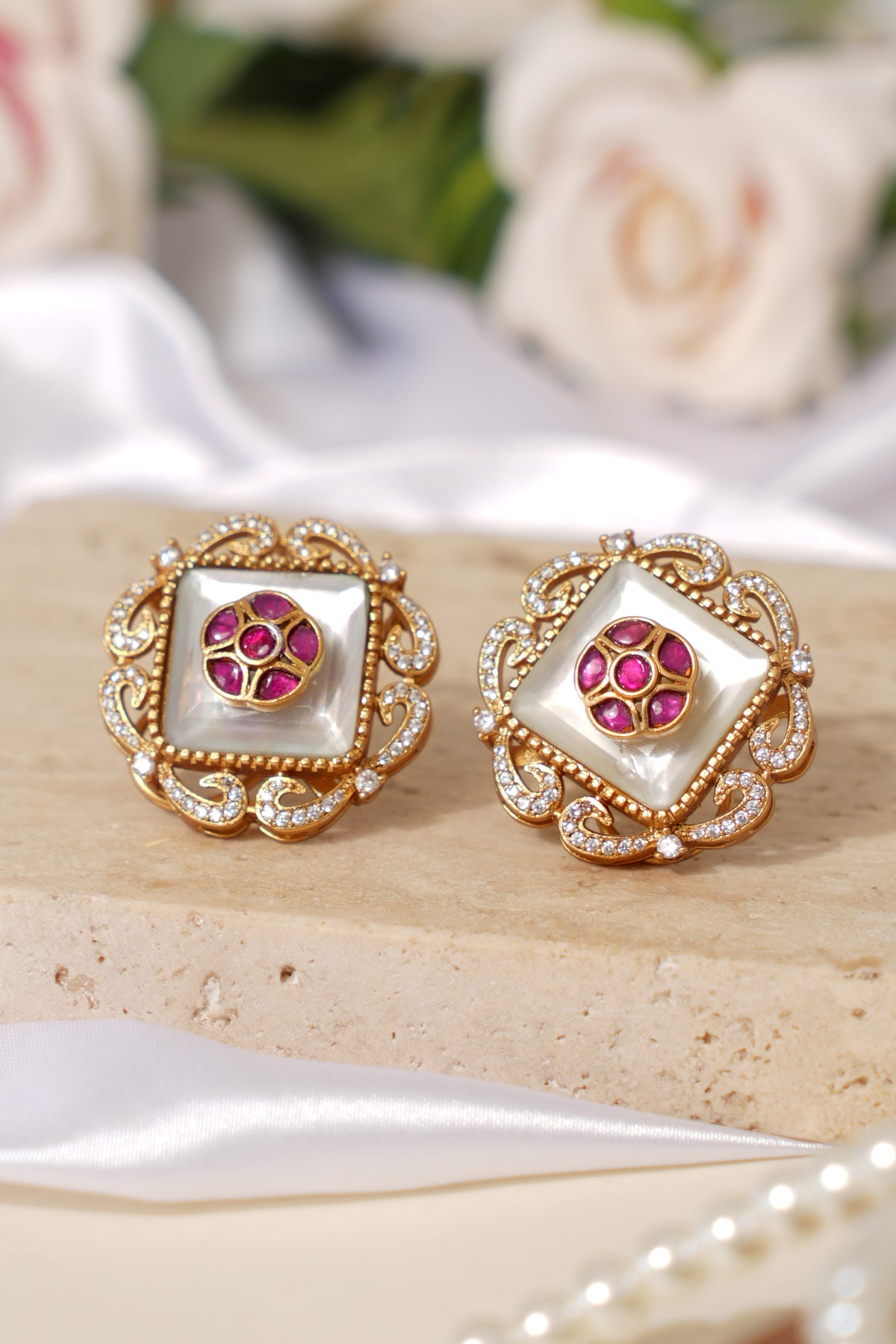 Royal Kundan Stud Earrings