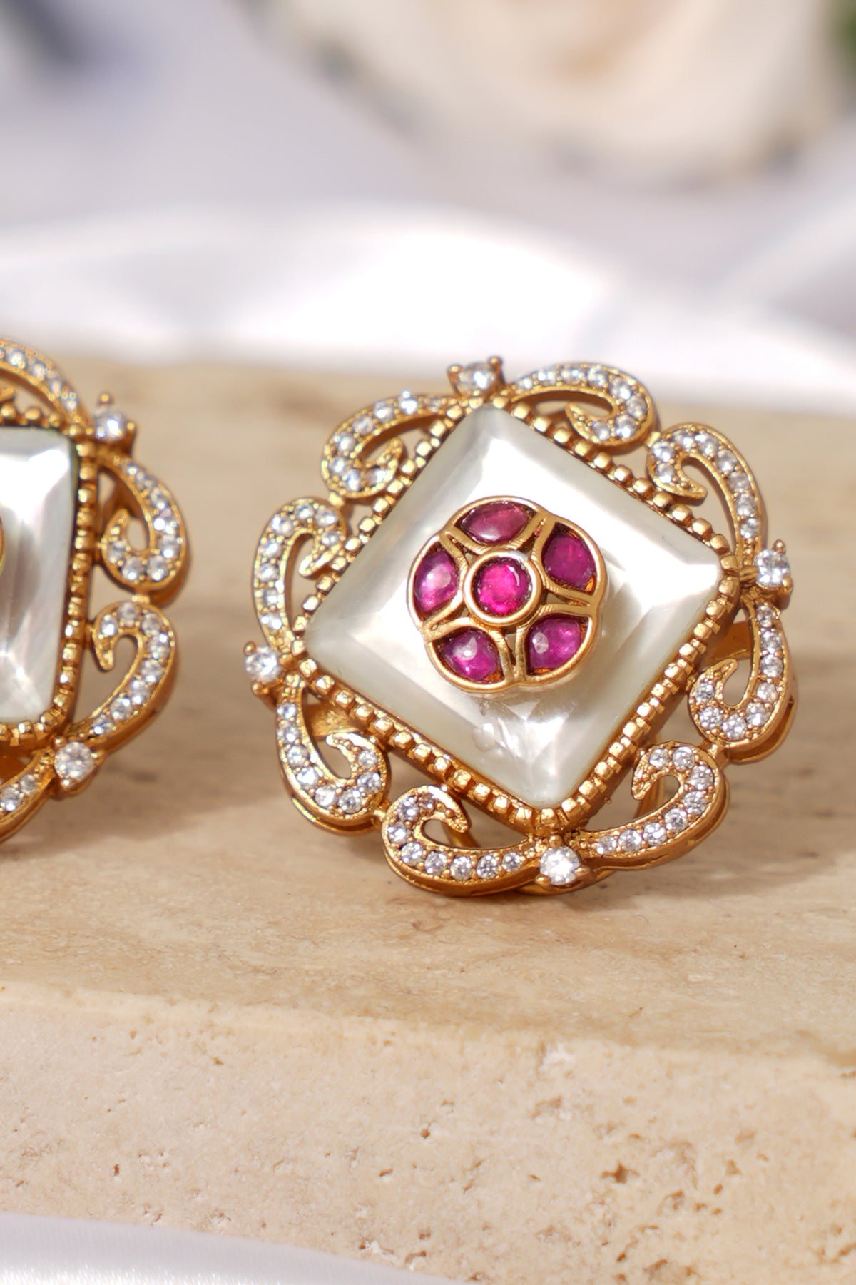 Royal Kundan Stud Earrings