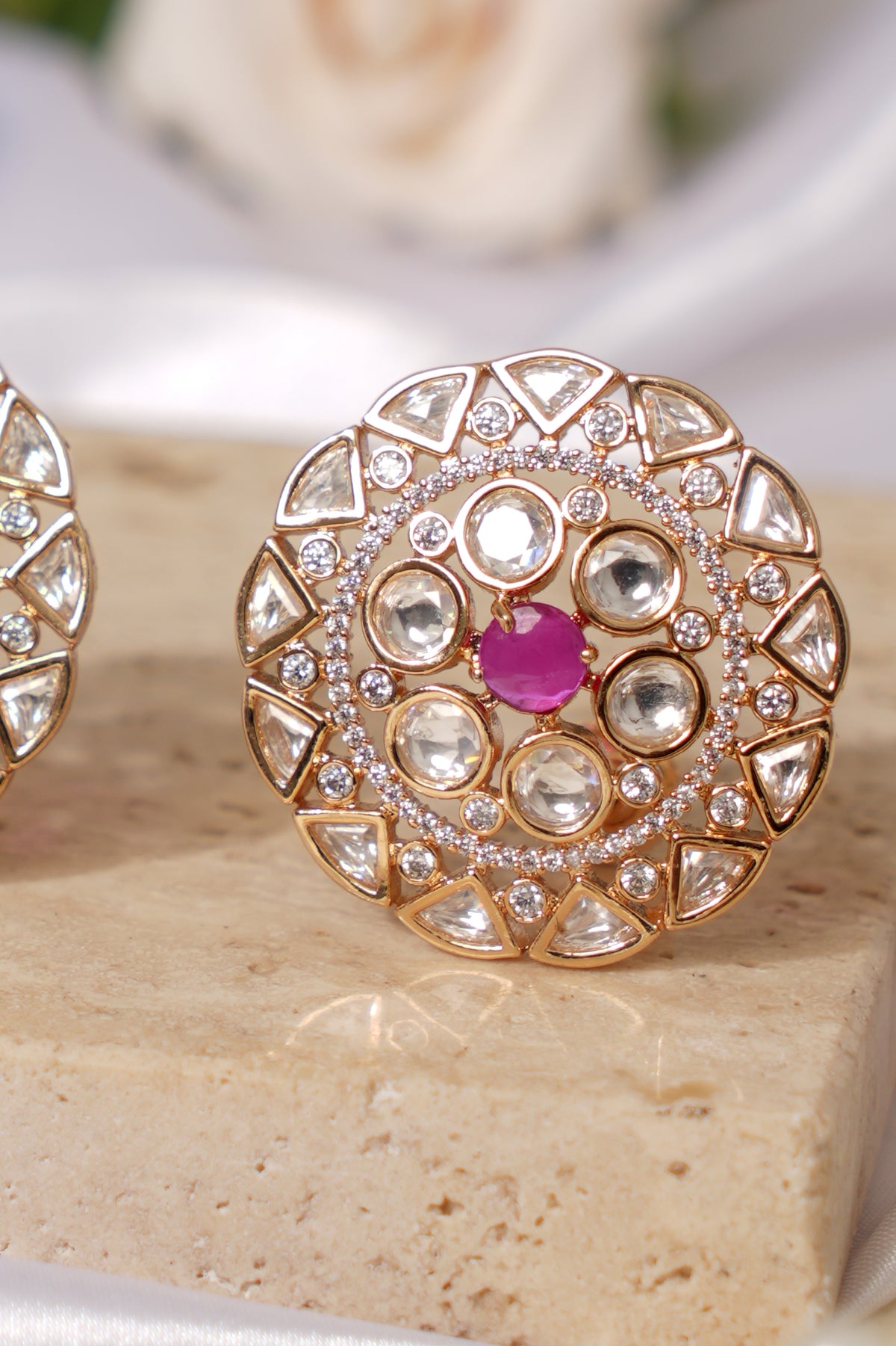Kundan Bridal Stud Earrings