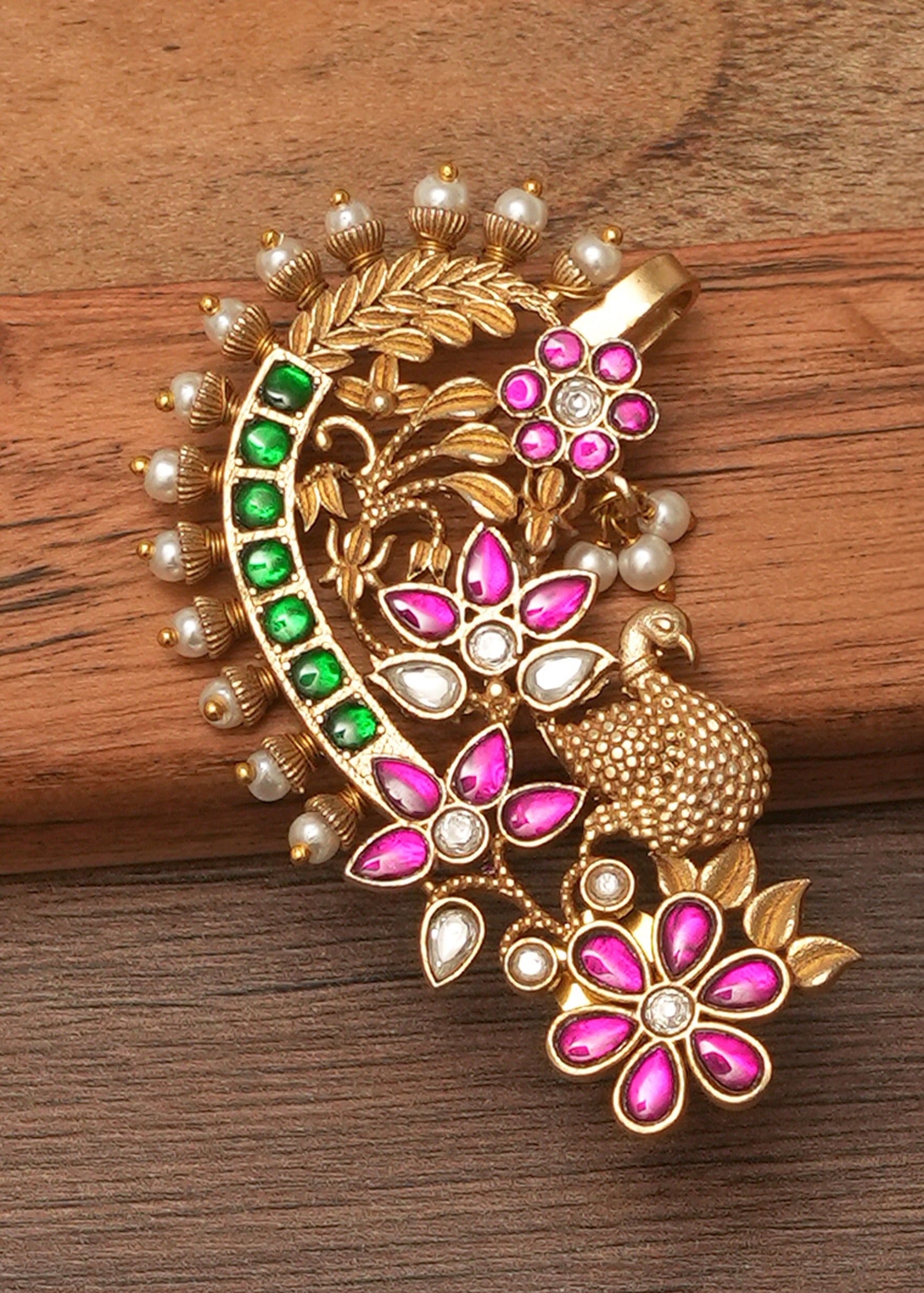 Antique Gold Ear Cuff Earrings