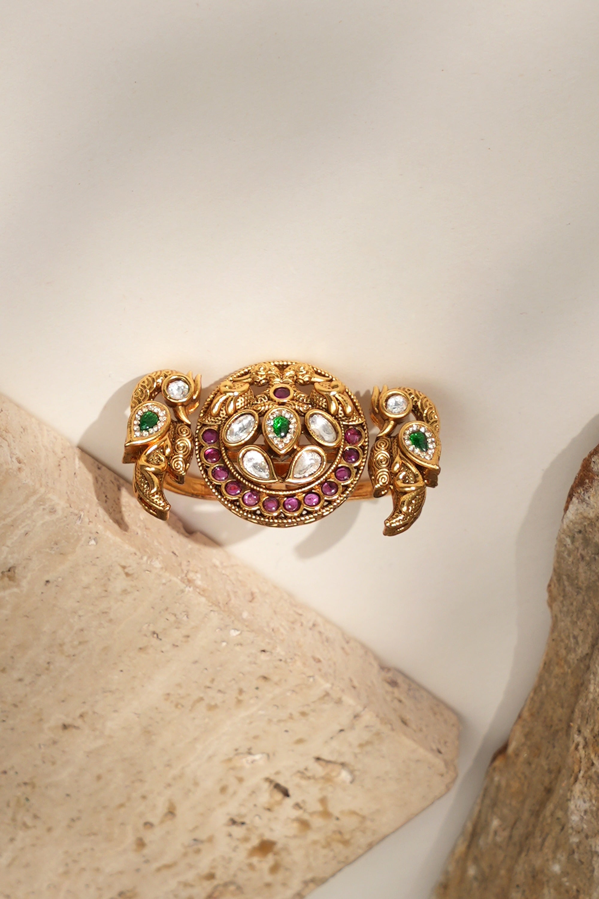 Royal Peacock Finger Ring