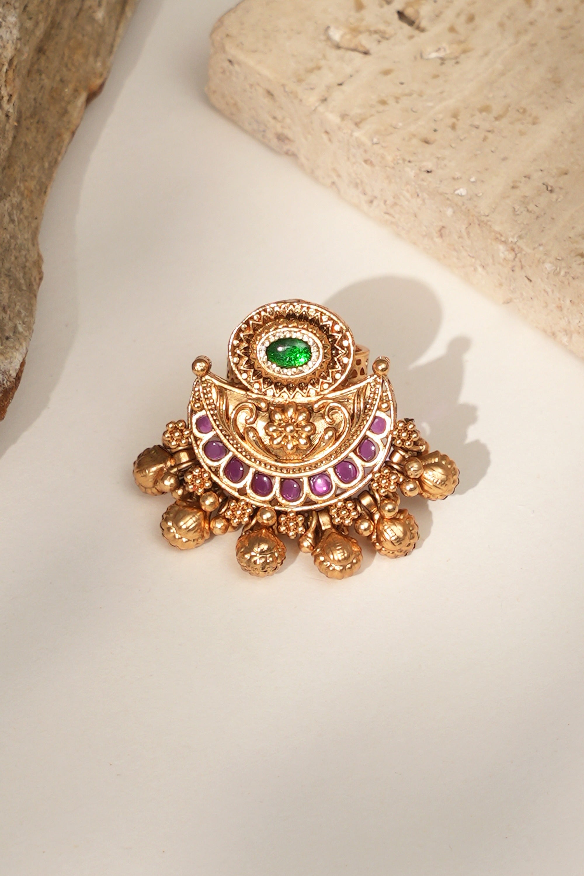 Premium Heritage Gold Look Ring for Women