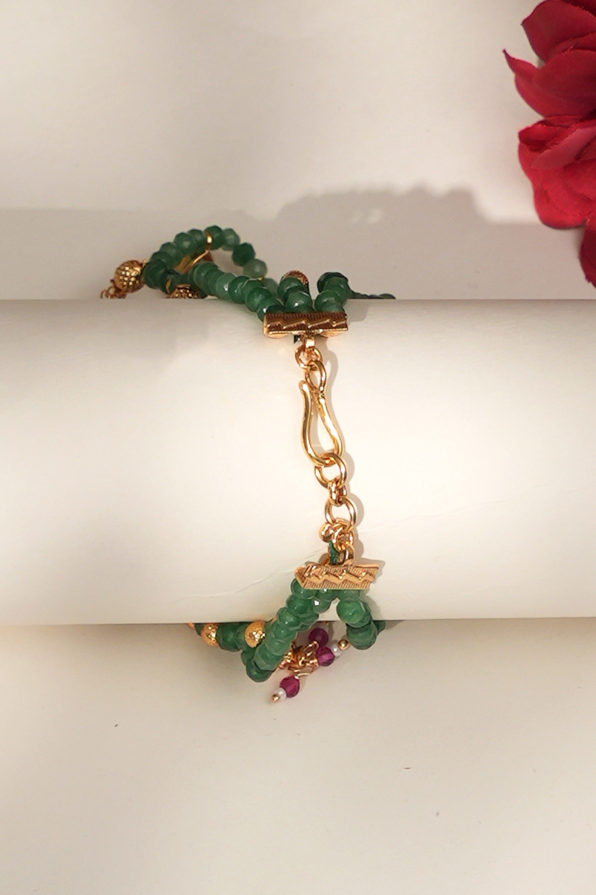 Rajwadi Heritage Gold Look Kaan Chain