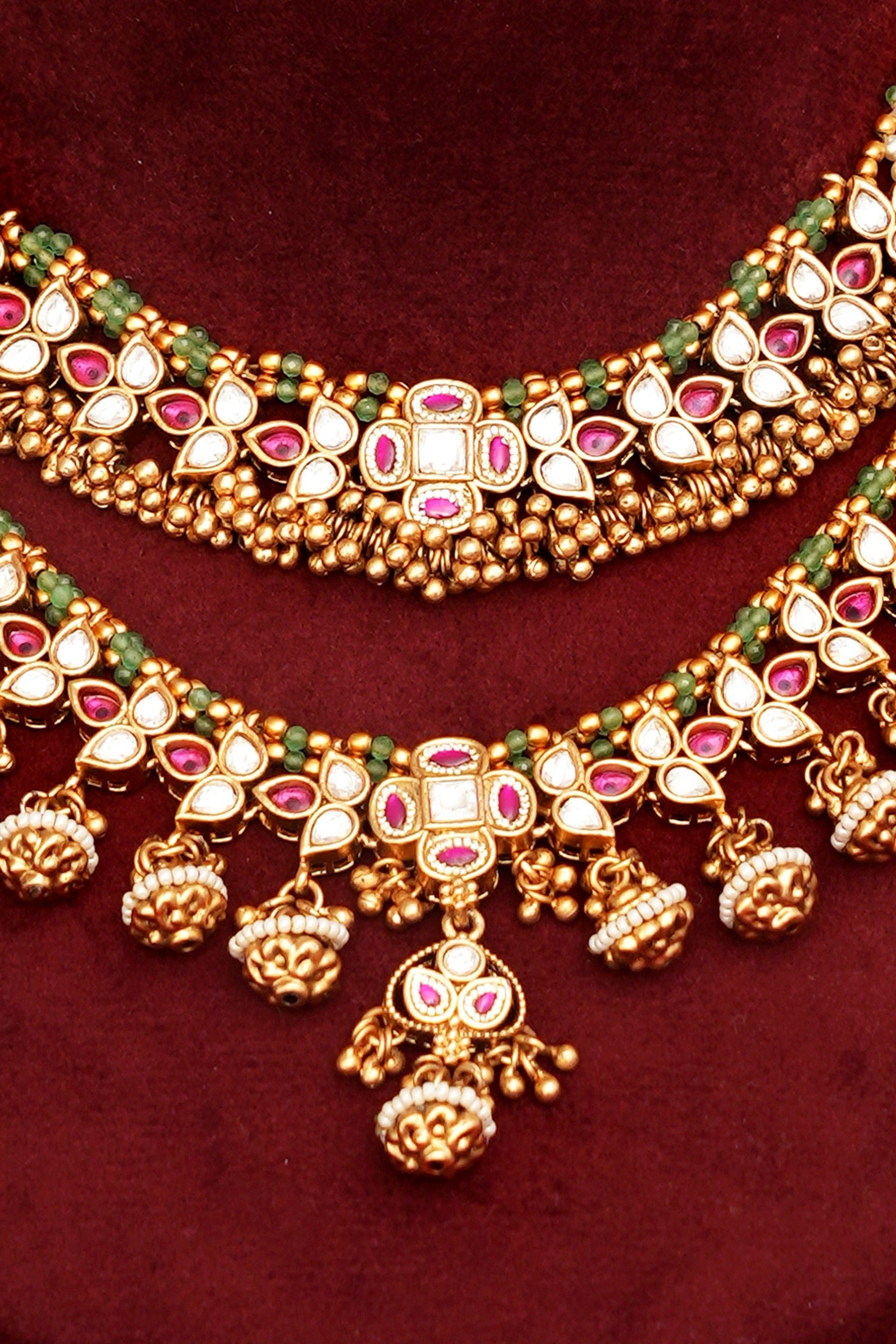 Rajwada Heritage Gold Necklace Set