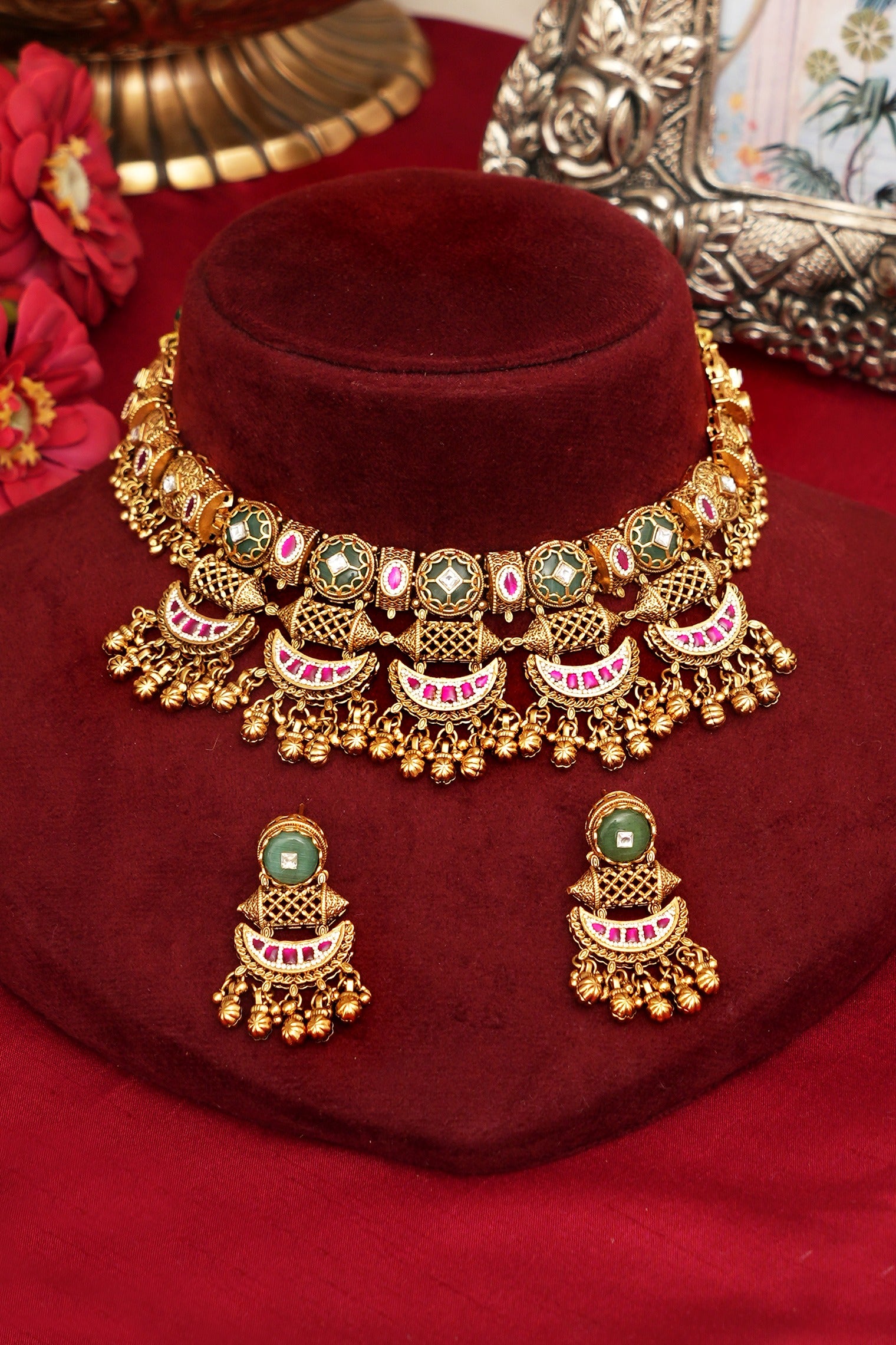 Traditional Indian Royal Necklace Set