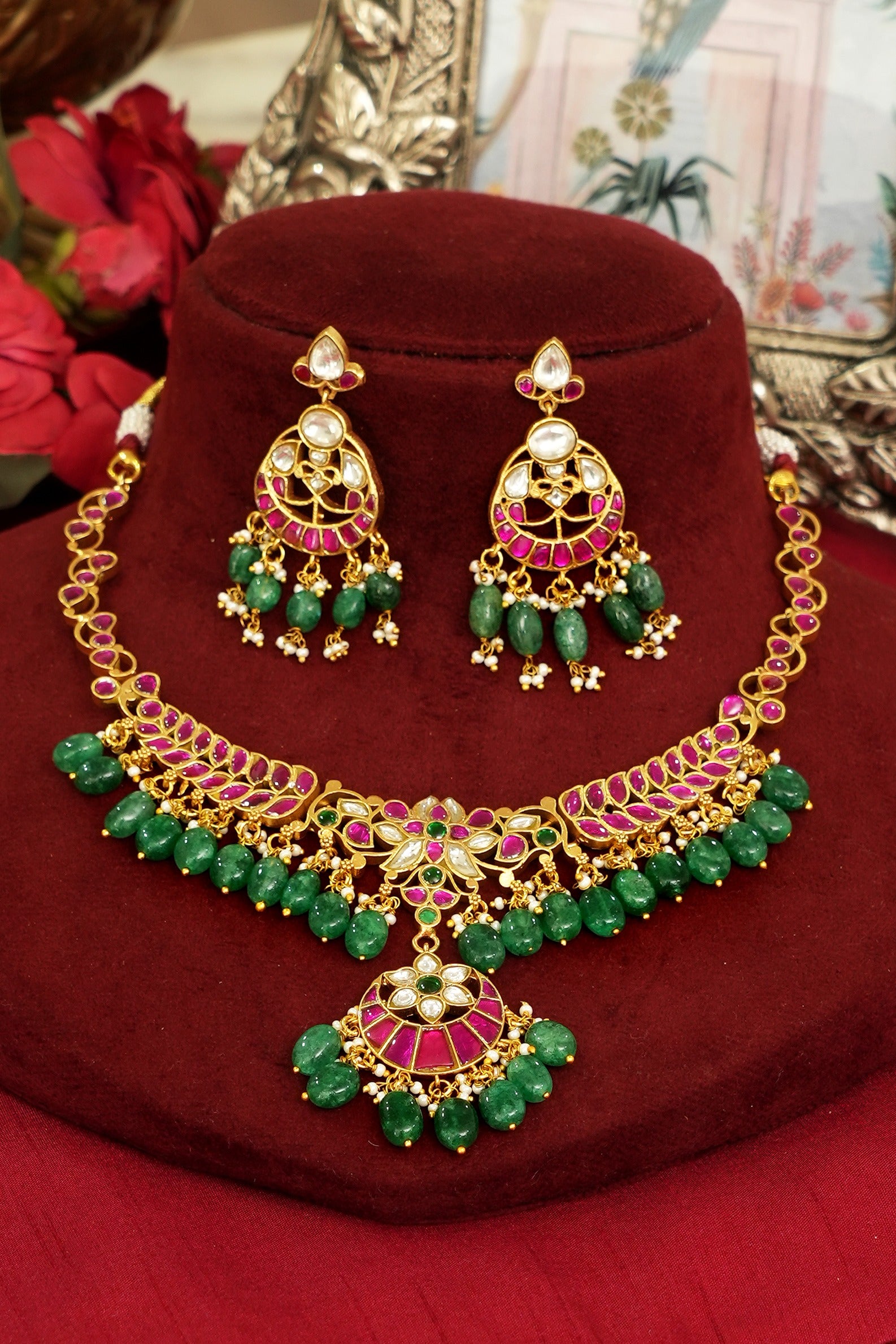 Premium Jadau South Indian Choker
