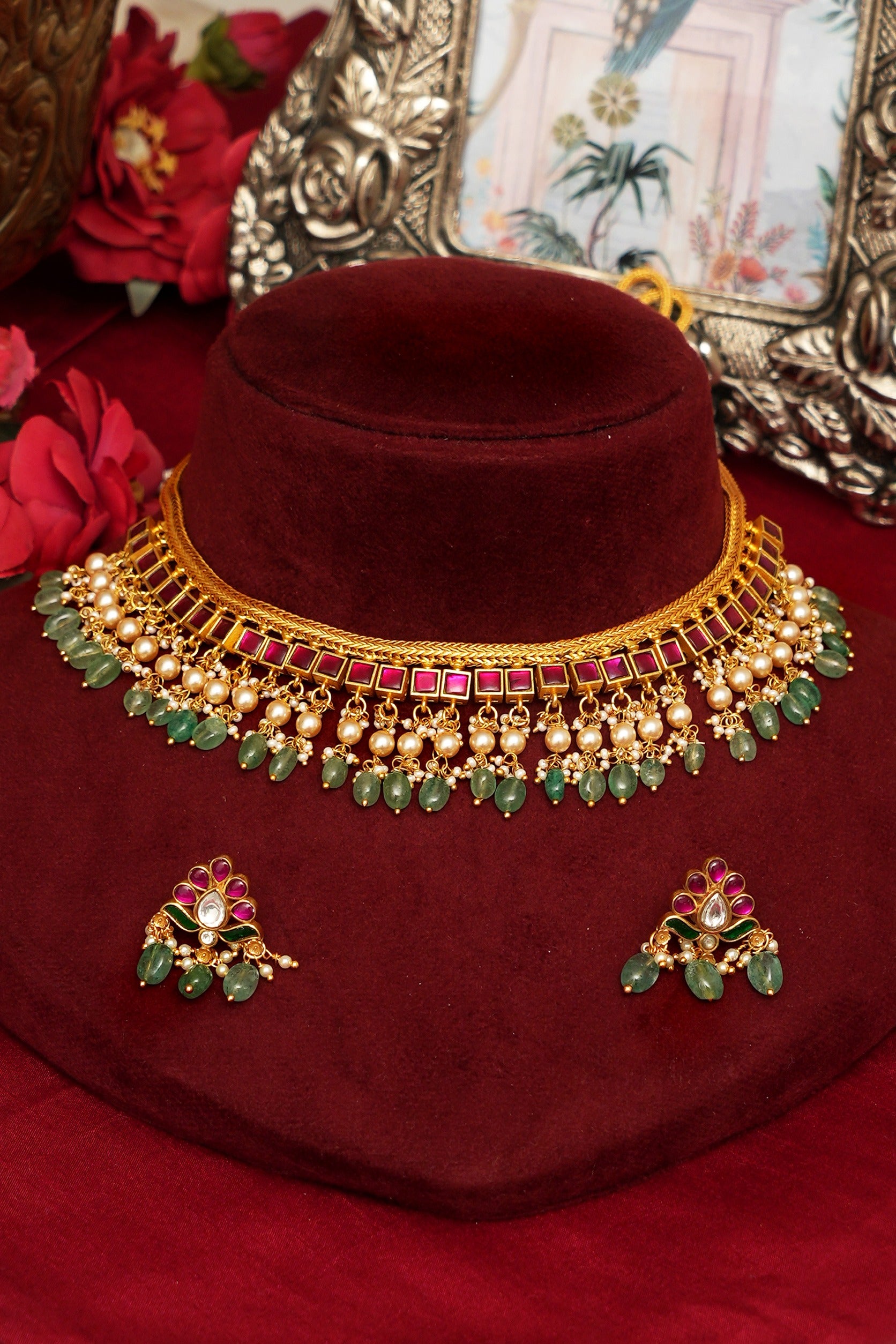 Bridal Temple Treasure Long Choker