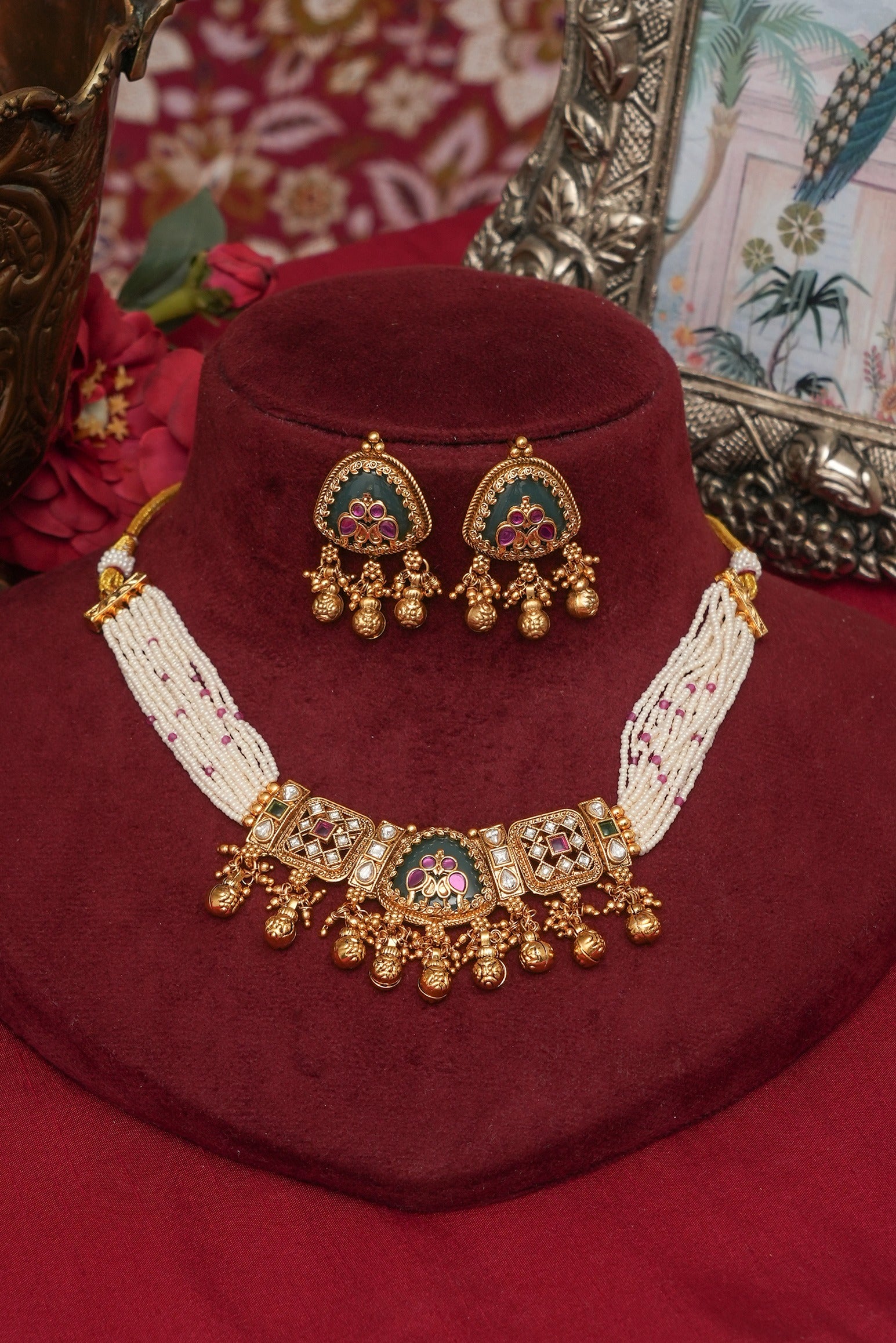 Royal Pearl Heritage Necklace Set