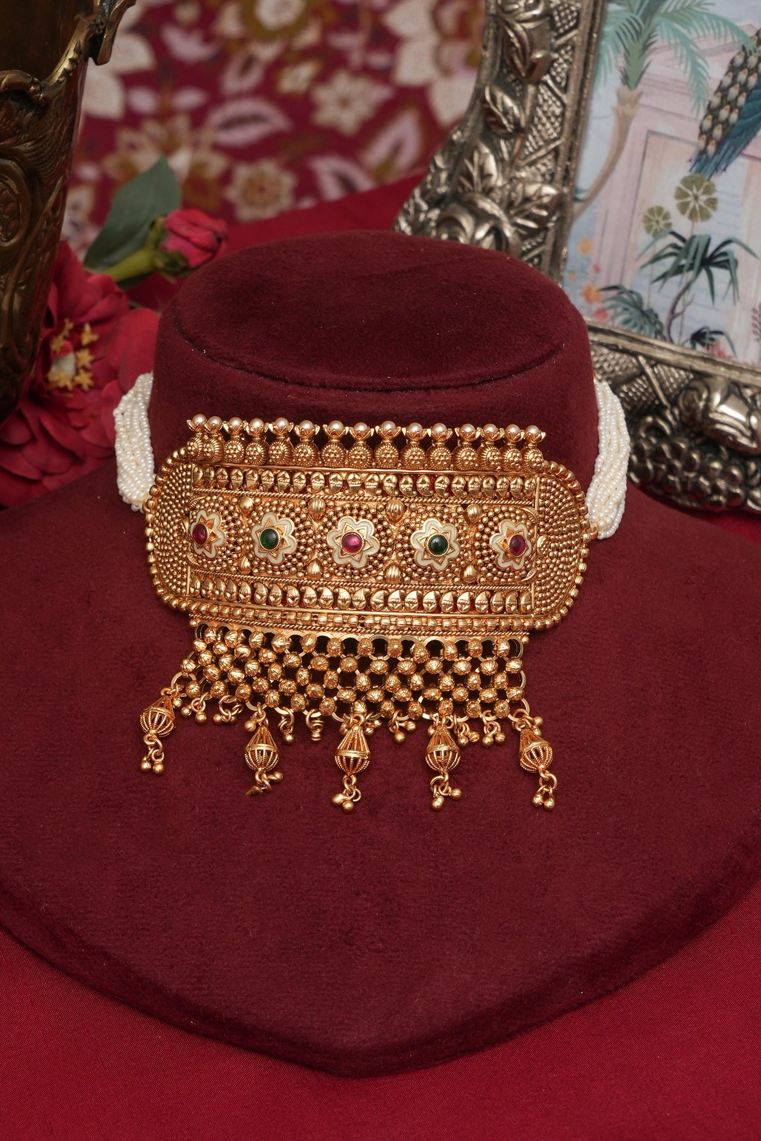Maharani Gold Rajwadi Choker