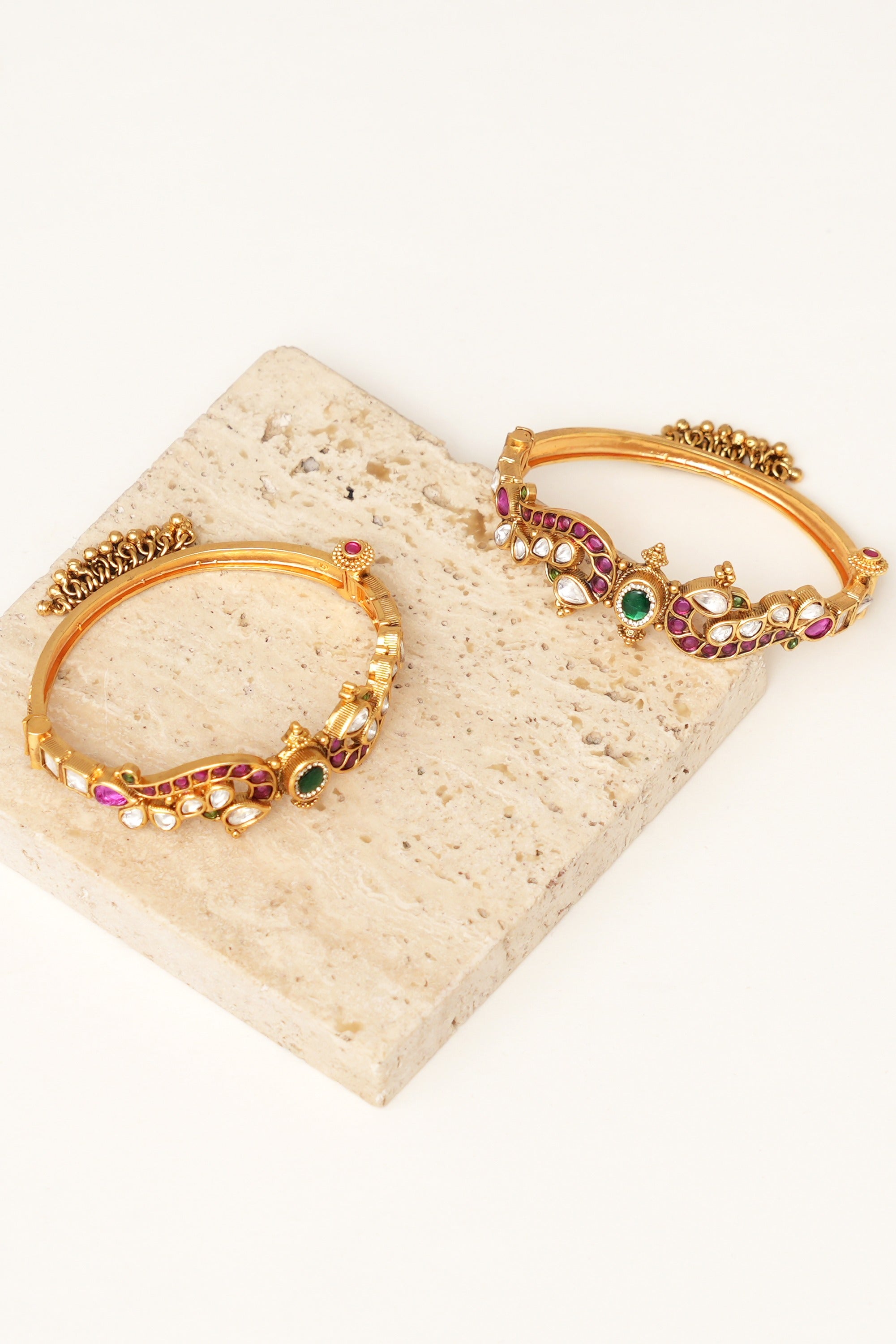 Premium South Indian Temple Bangle Set