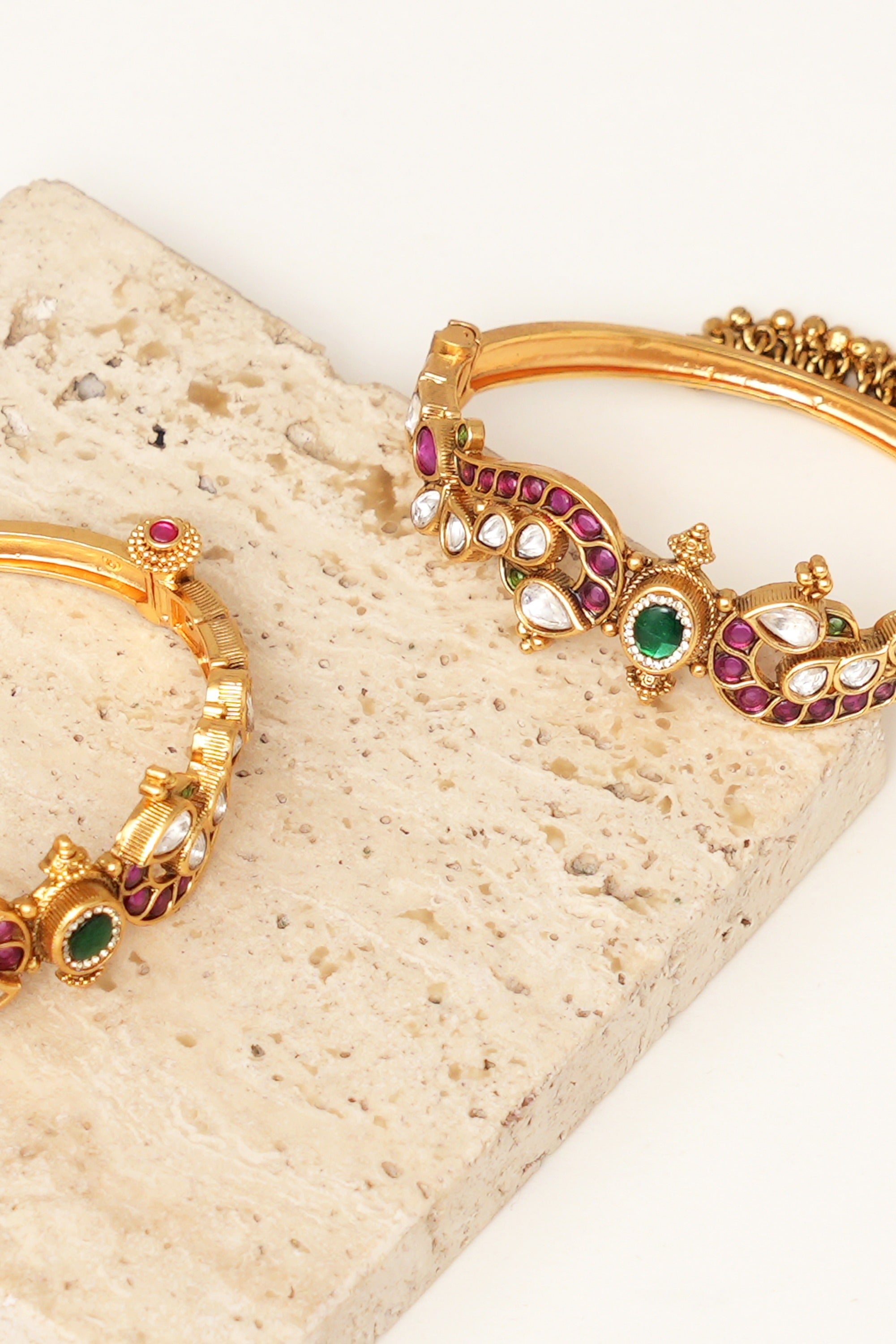 Premium South Indian Temple Bangle Set