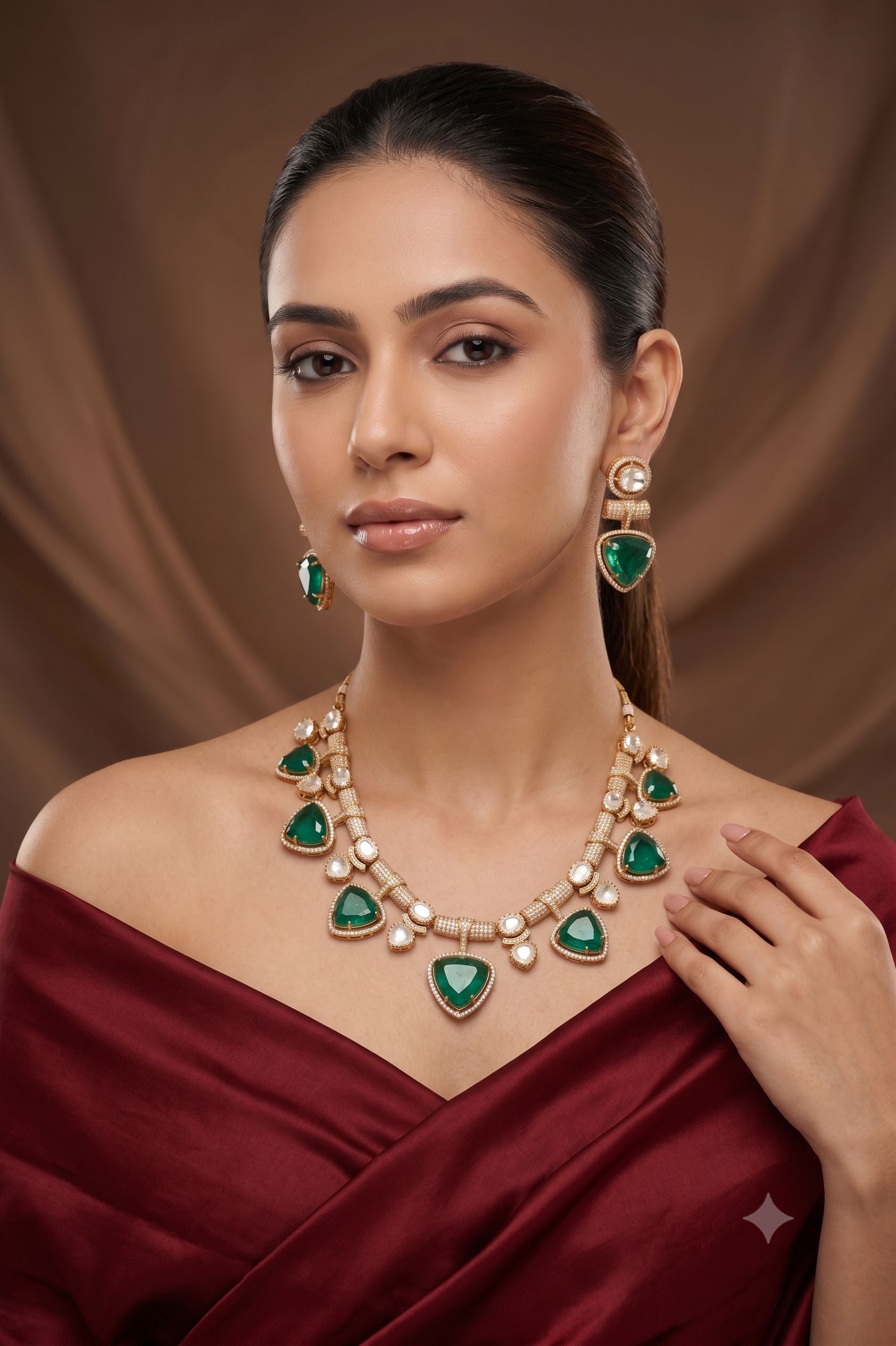 Heirloom Moissanite Kundan Set