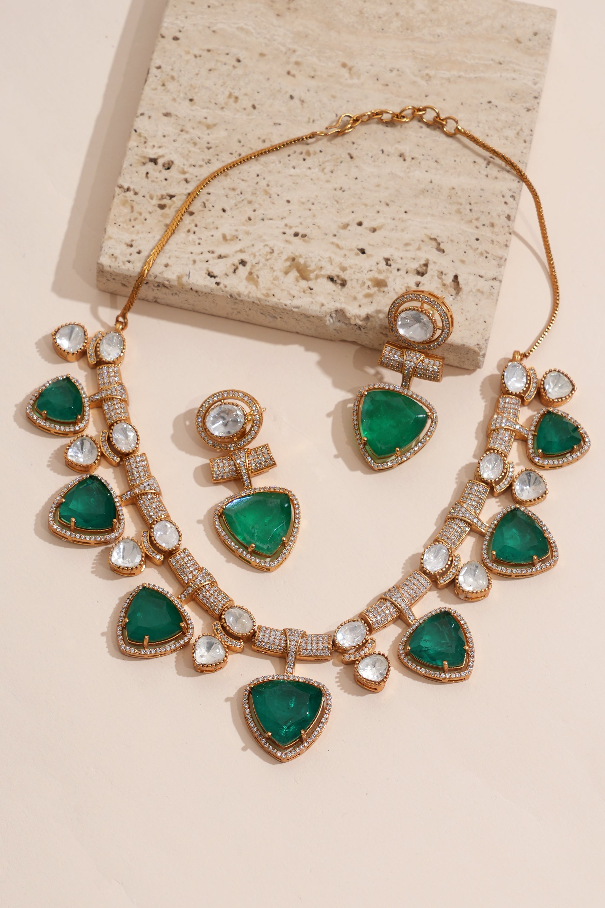 Heirloom Moissanite Kundan Set