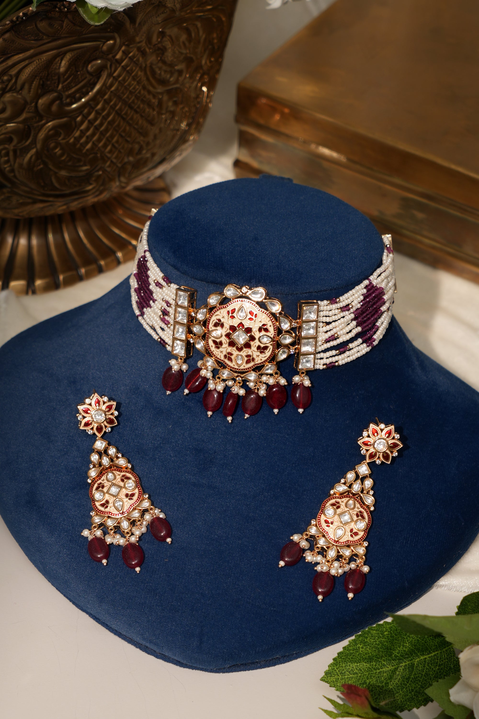 Premium Wedding Kundan Choker Set