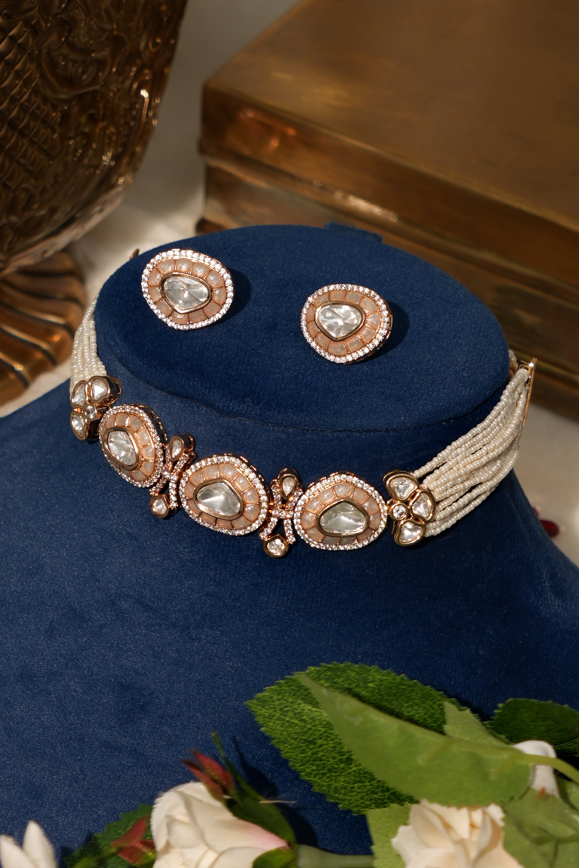 Celebrity Inspired Moissanite Choker Set