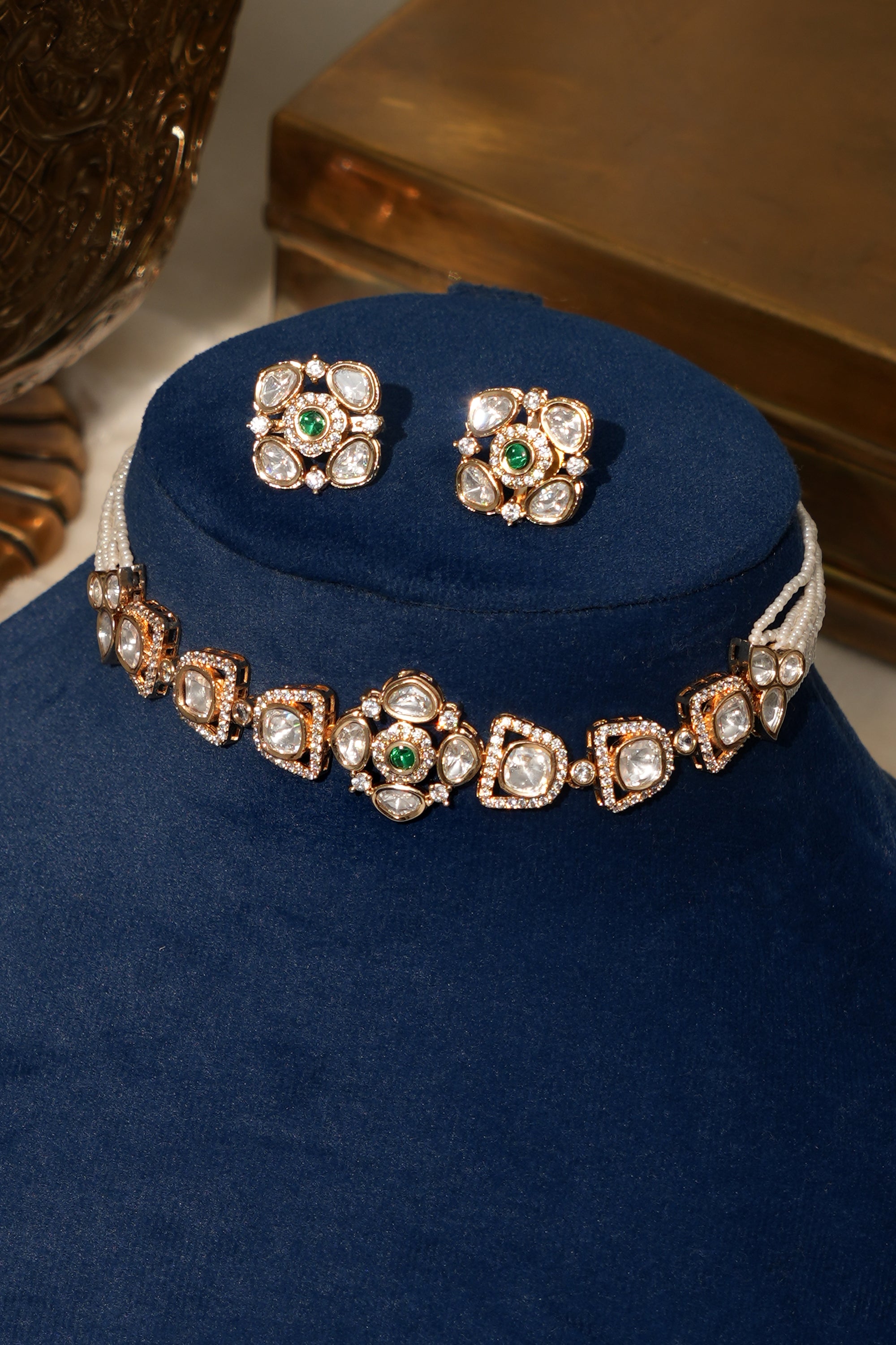 Luxury Moissanite Doublet Choker Set