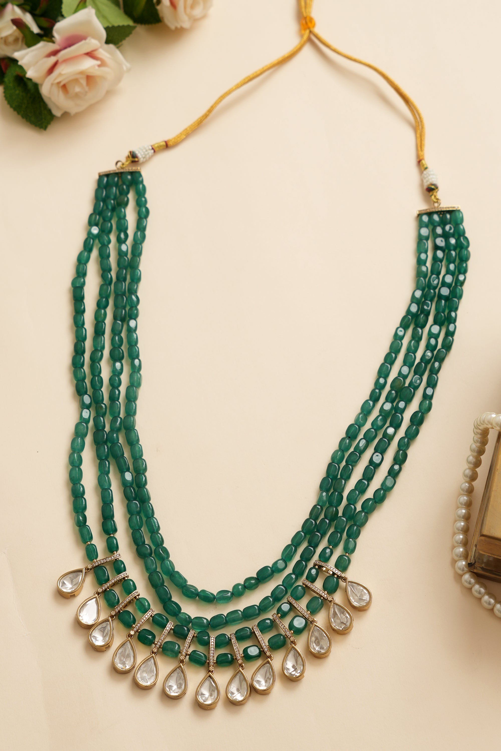 Designer Groom Mala with Emerald