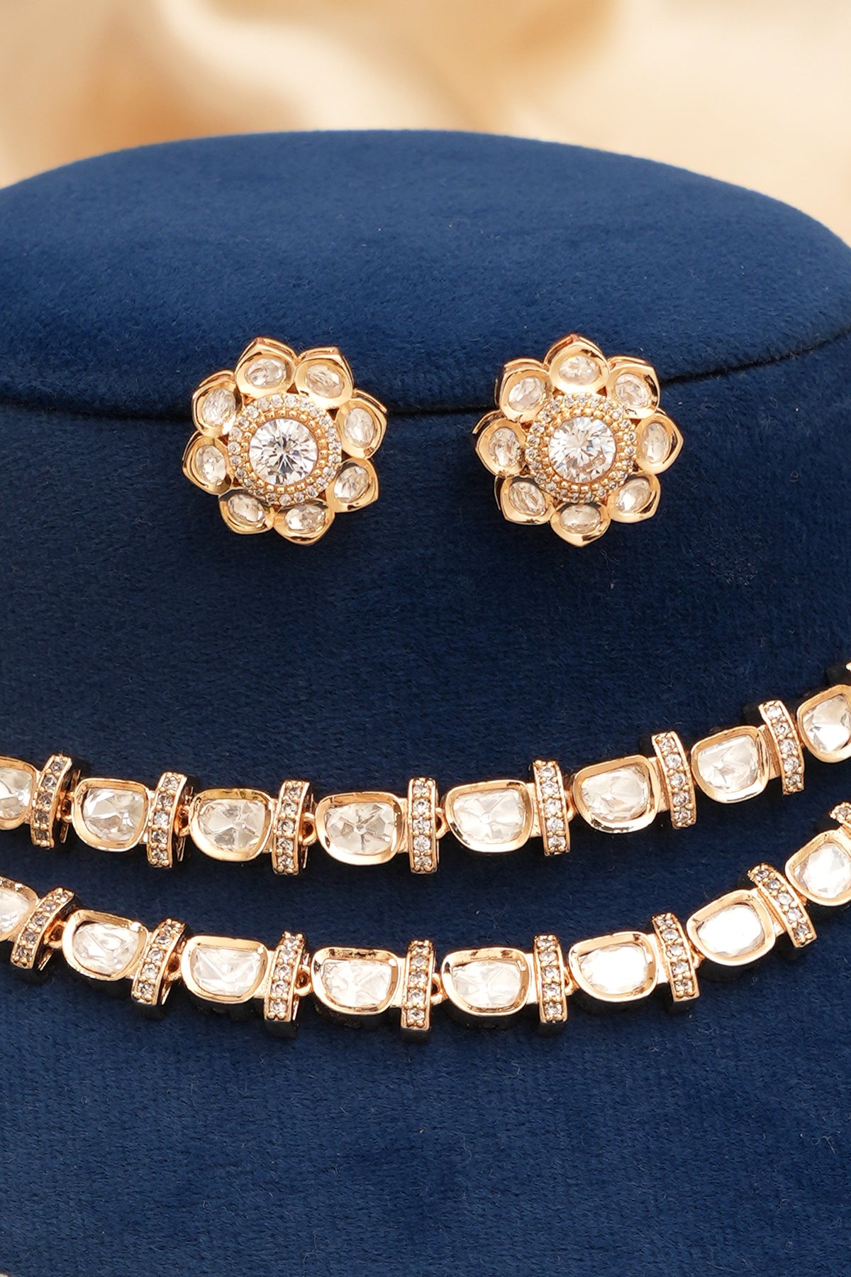 Siya Luxury Designer Moissanite Kundan Bridal Set