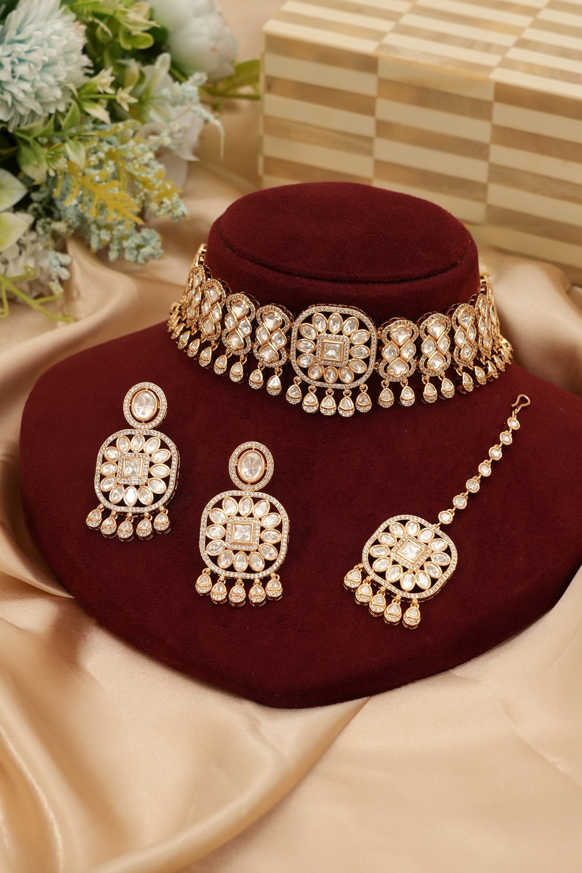 Premium Designer Kundan Choker Set