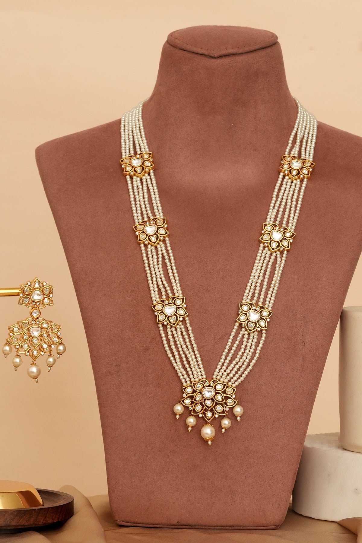 Premium Kundan Long Layered Bridal Necklace