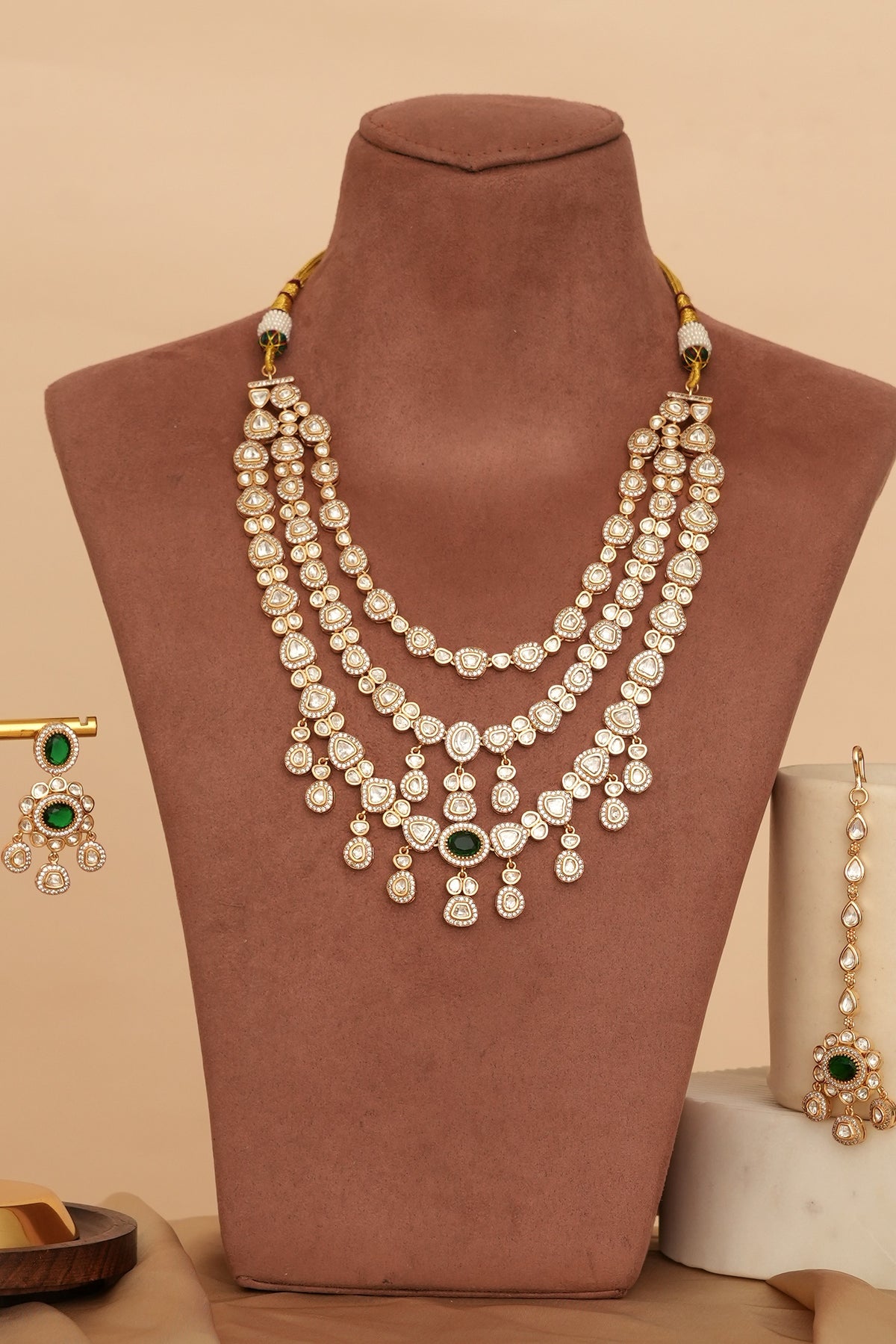 Designer Kundan Polki Rani Haar