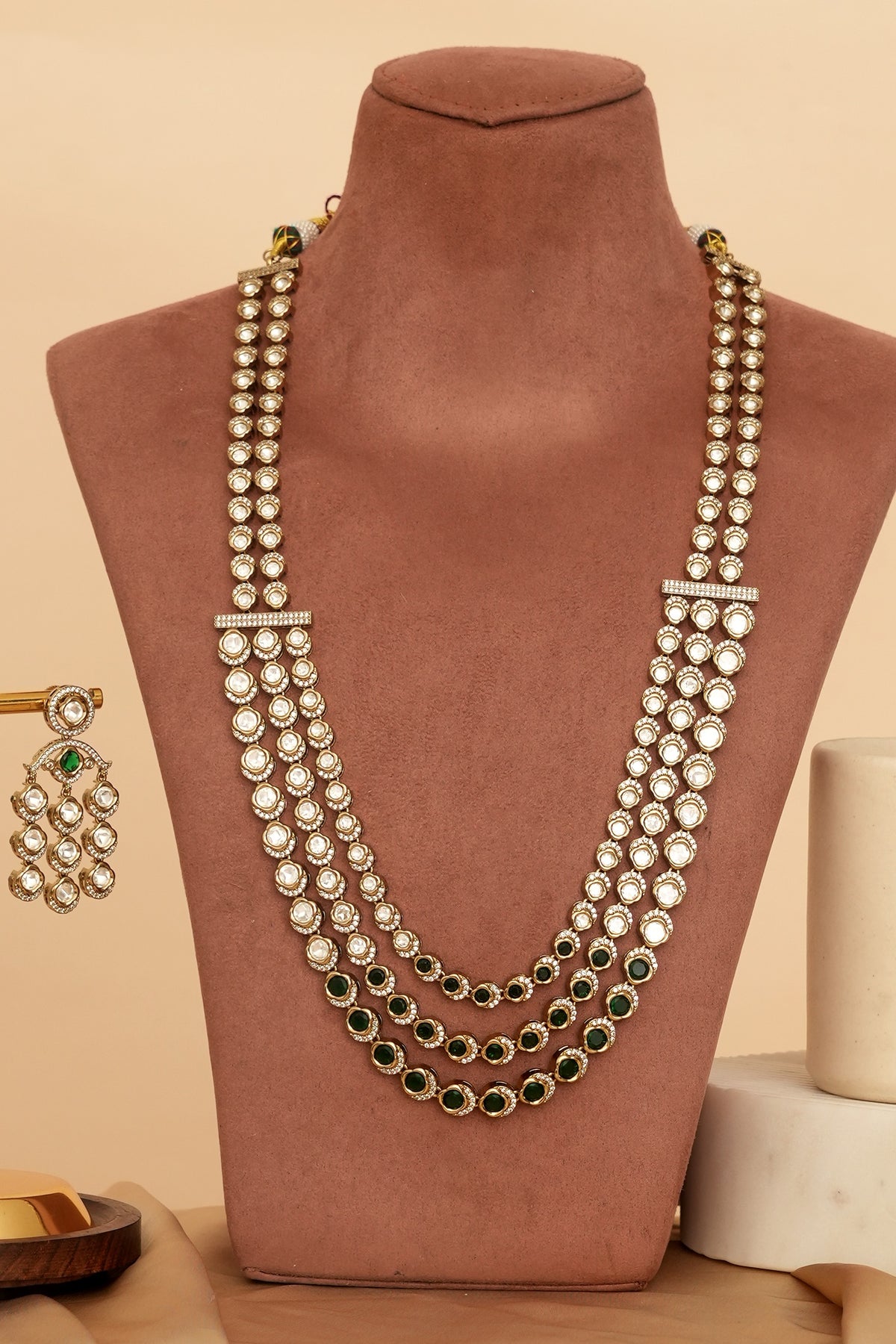 Designer Kundan Rani Haar Necklace Set