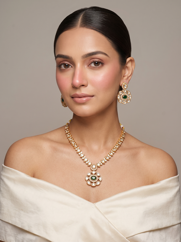 Designer Kundan Doublet Necklace Set