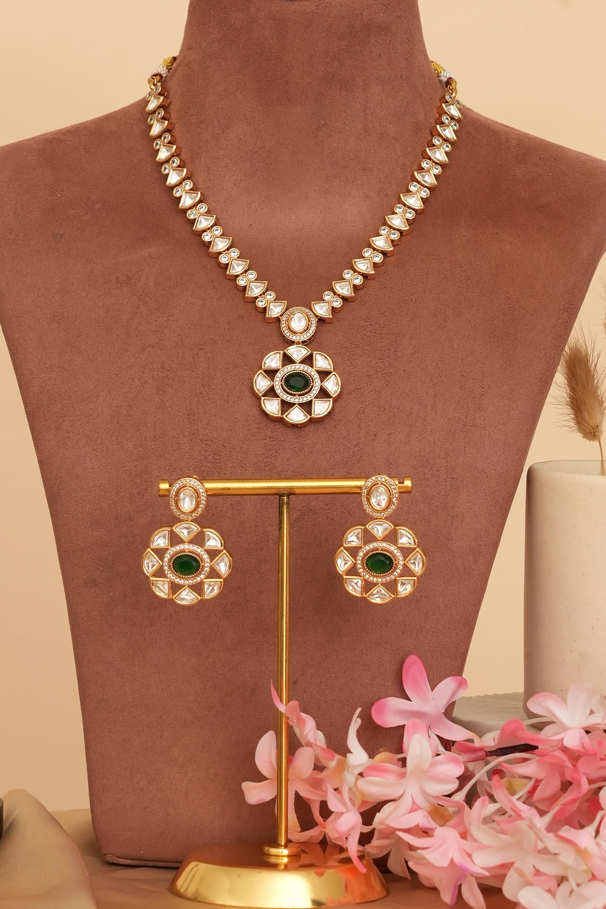Designer Kundan Doublet Necklace Set