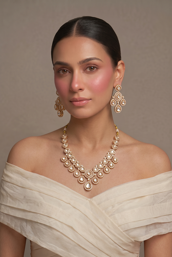 Statement Designer Kundan Necklace Set
