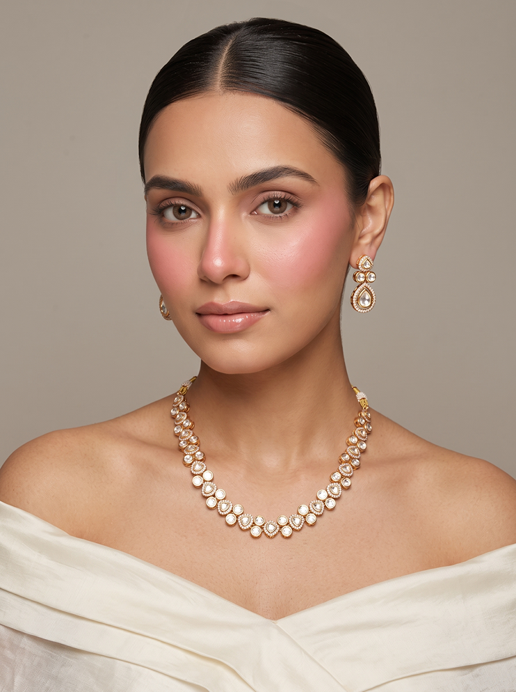 Aaradhya Designer Kundan Necklace Set