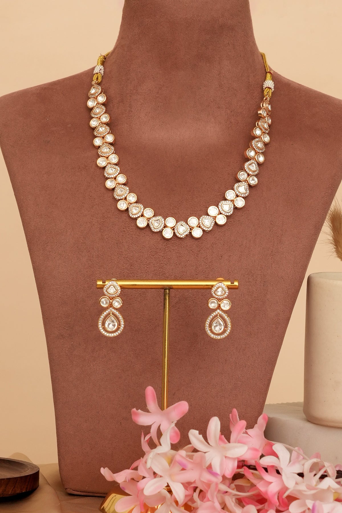 Aaradhya Designer Kundan Necklace Set