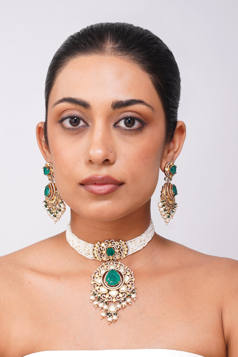 Nayra Kundan Necklace Set