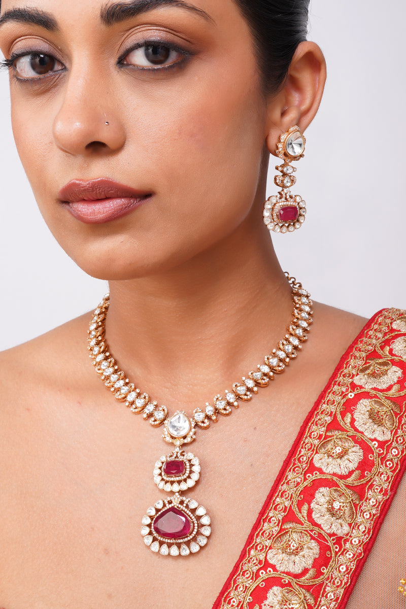 Rajsi Kundan Necklace Set