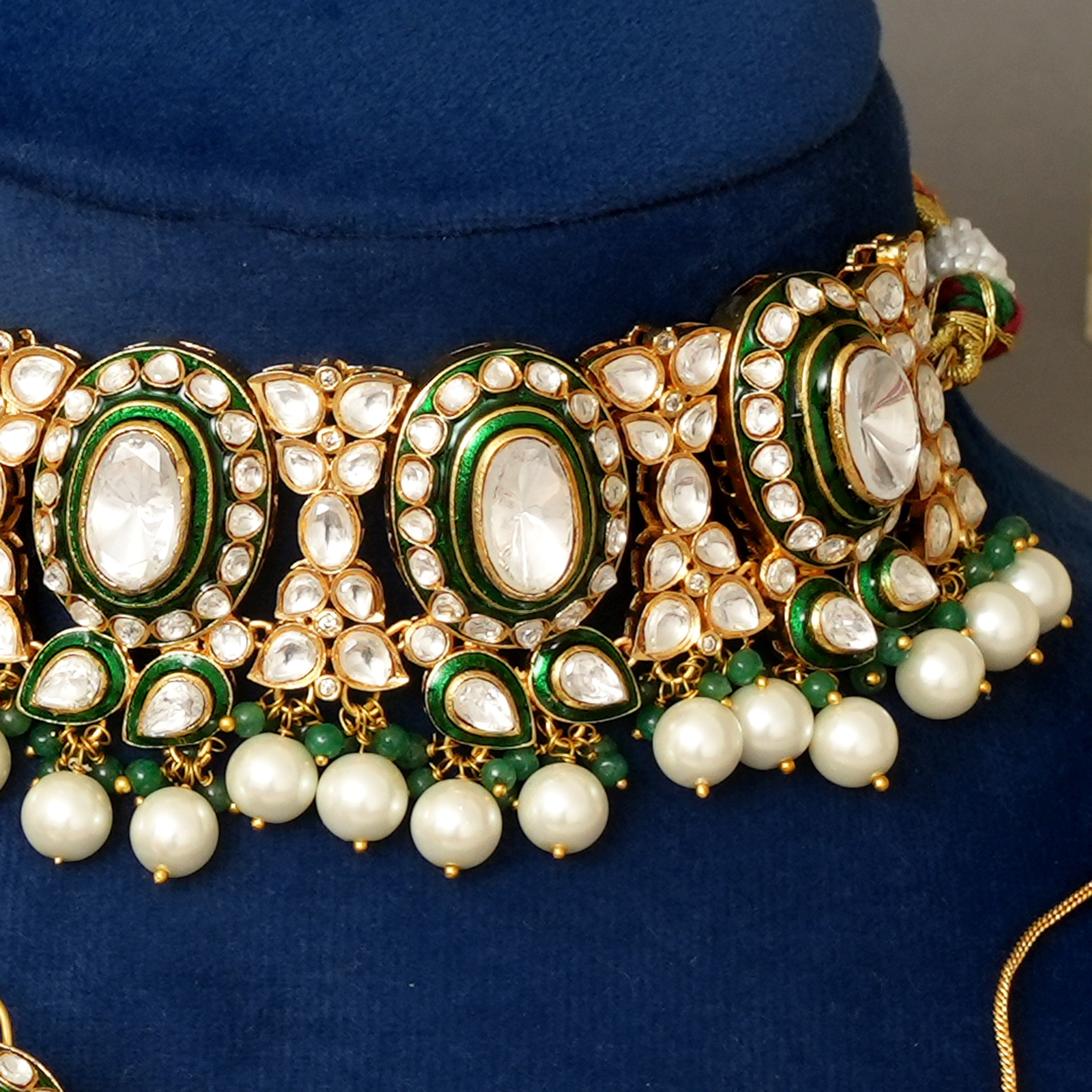 Sharvi Kudan Polki Necklace Set