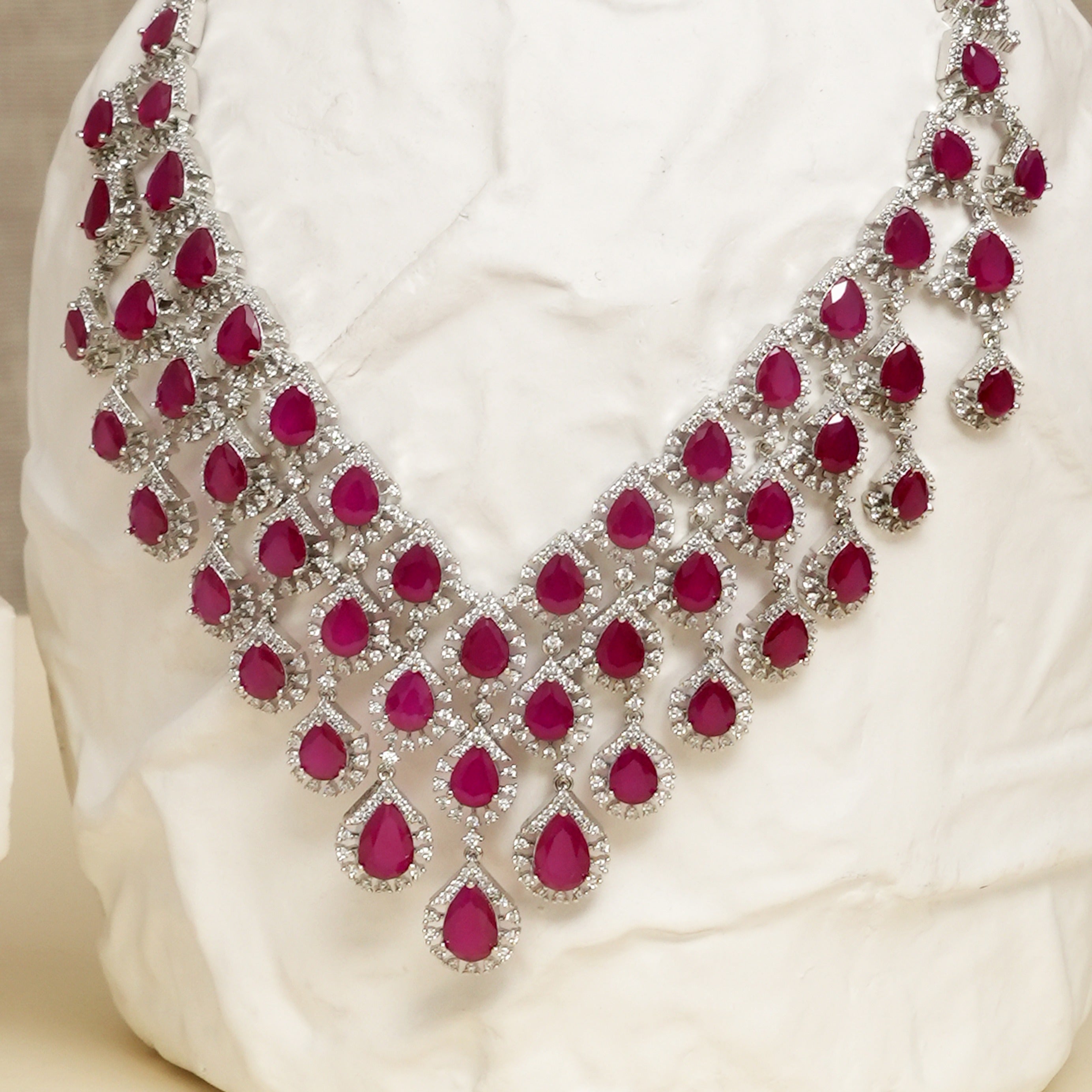 Maharani Ruby Necklace Set