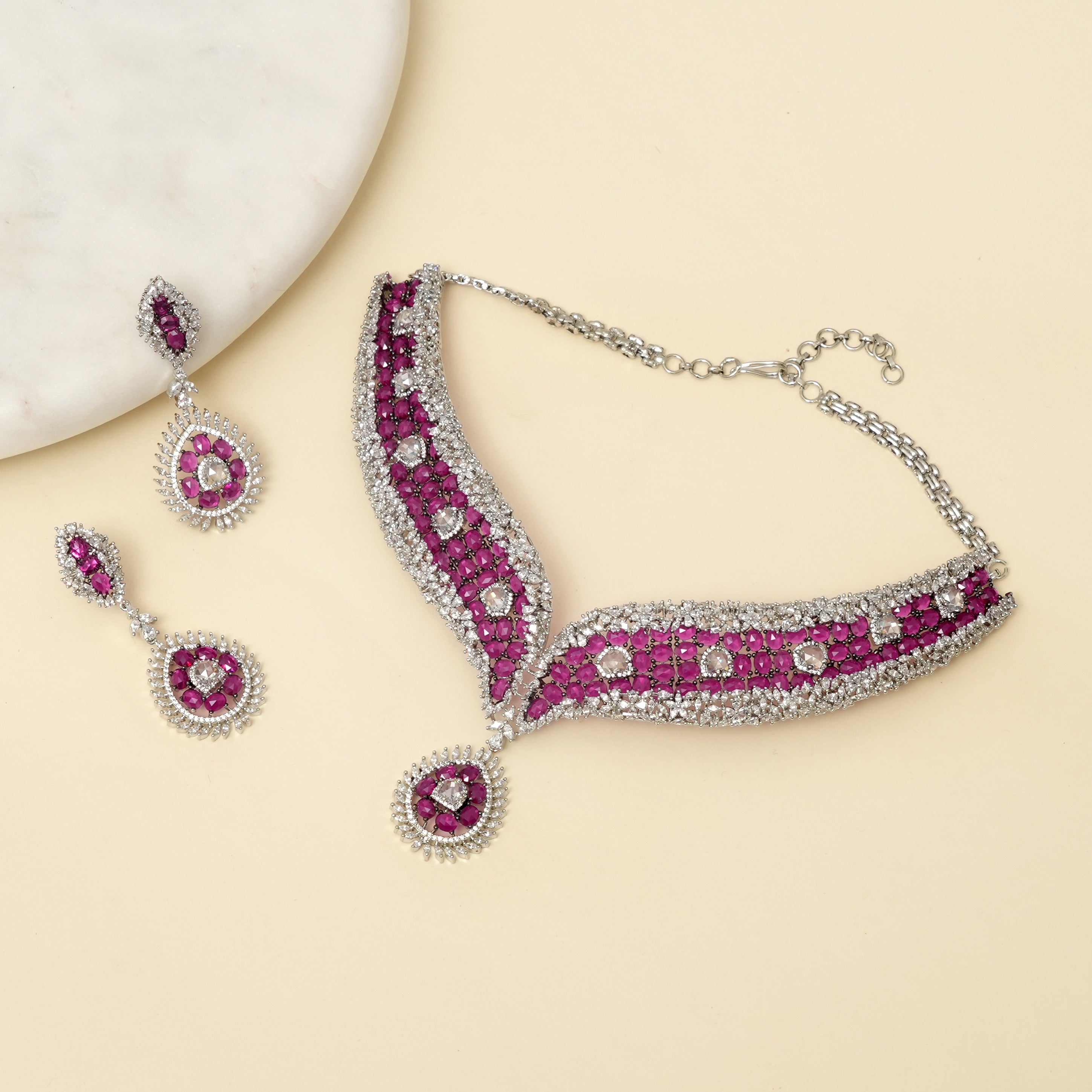 Sitara Ruby Necklace Set